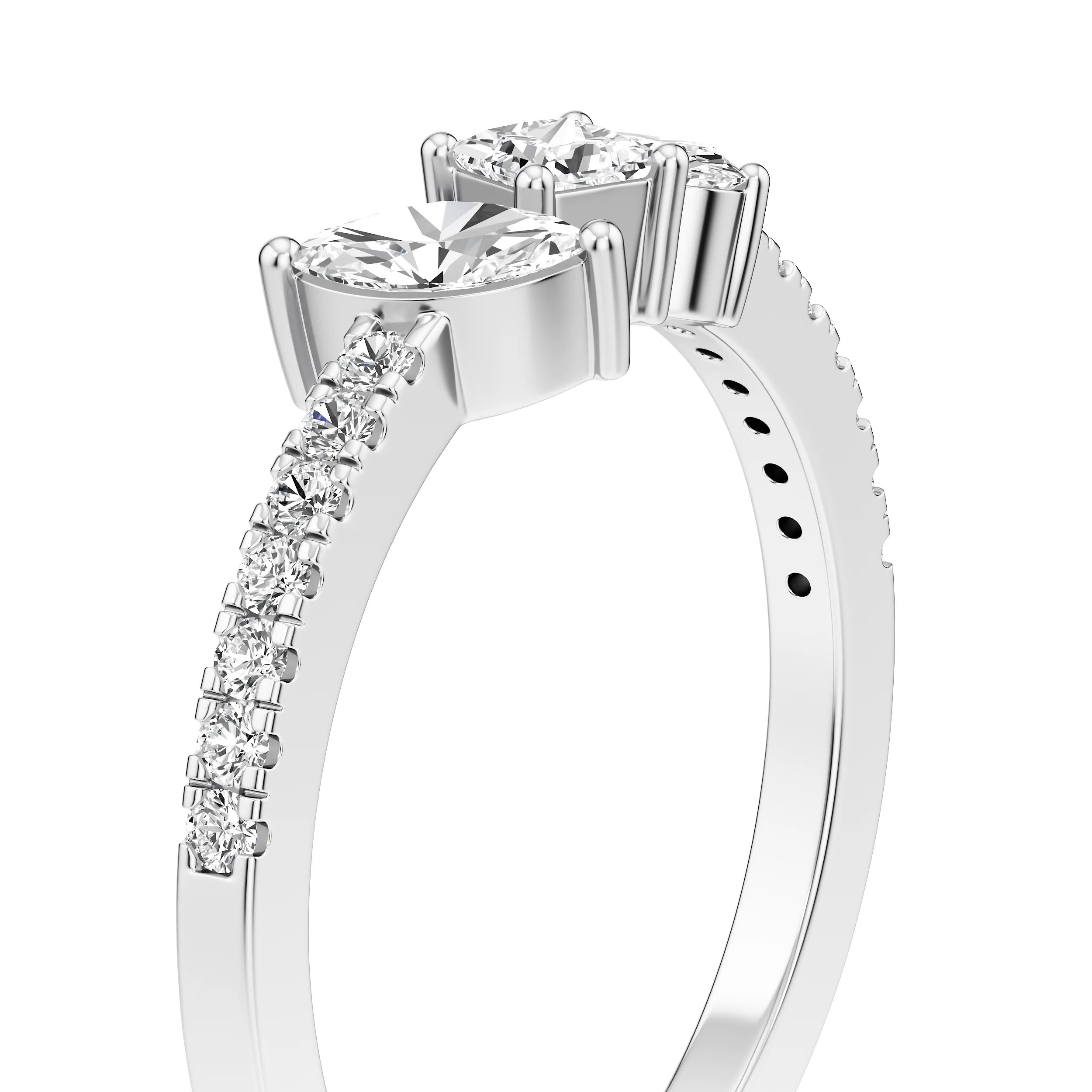 Marquise Arc Trio Ring 12