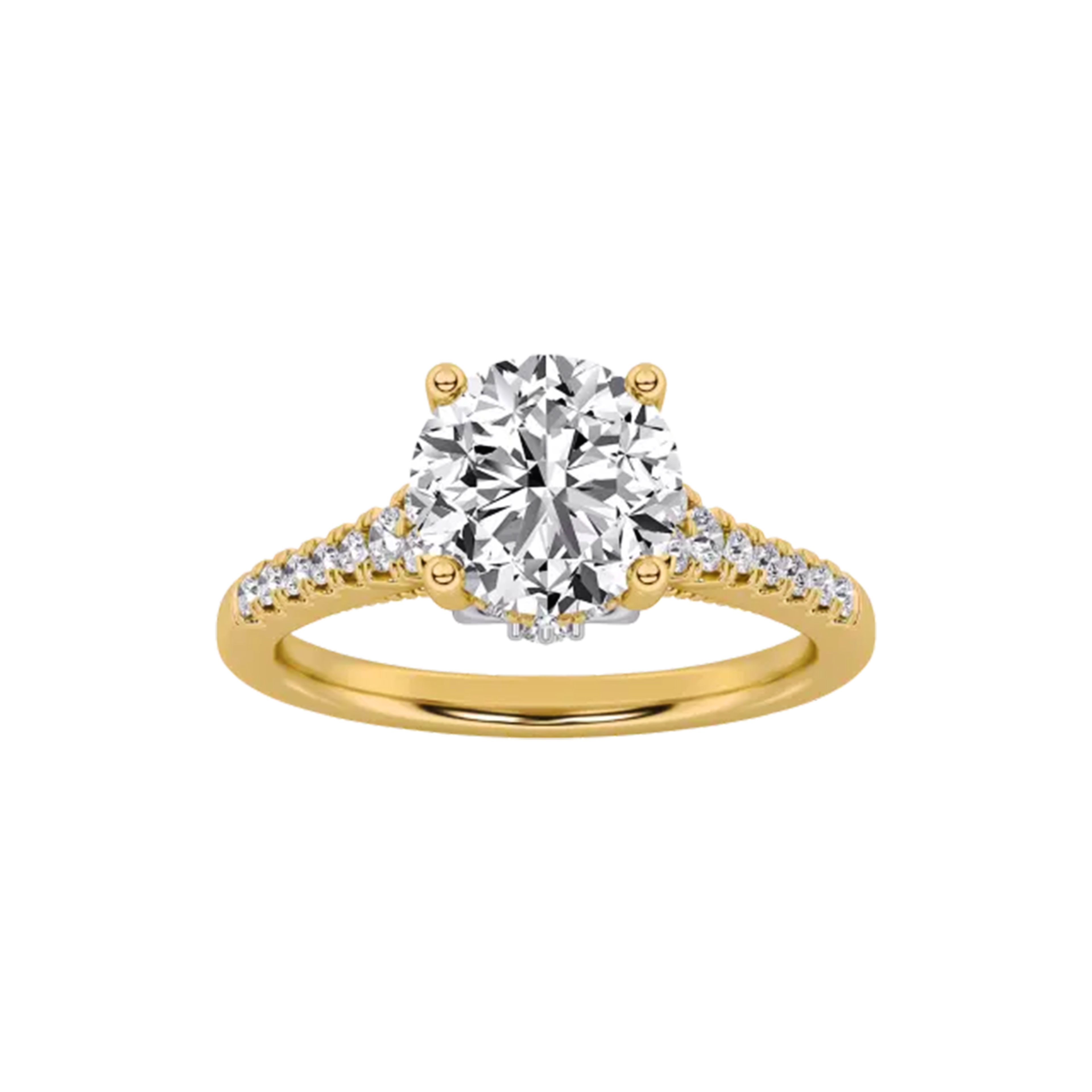 Blush Radiance Solitaire Ring 0