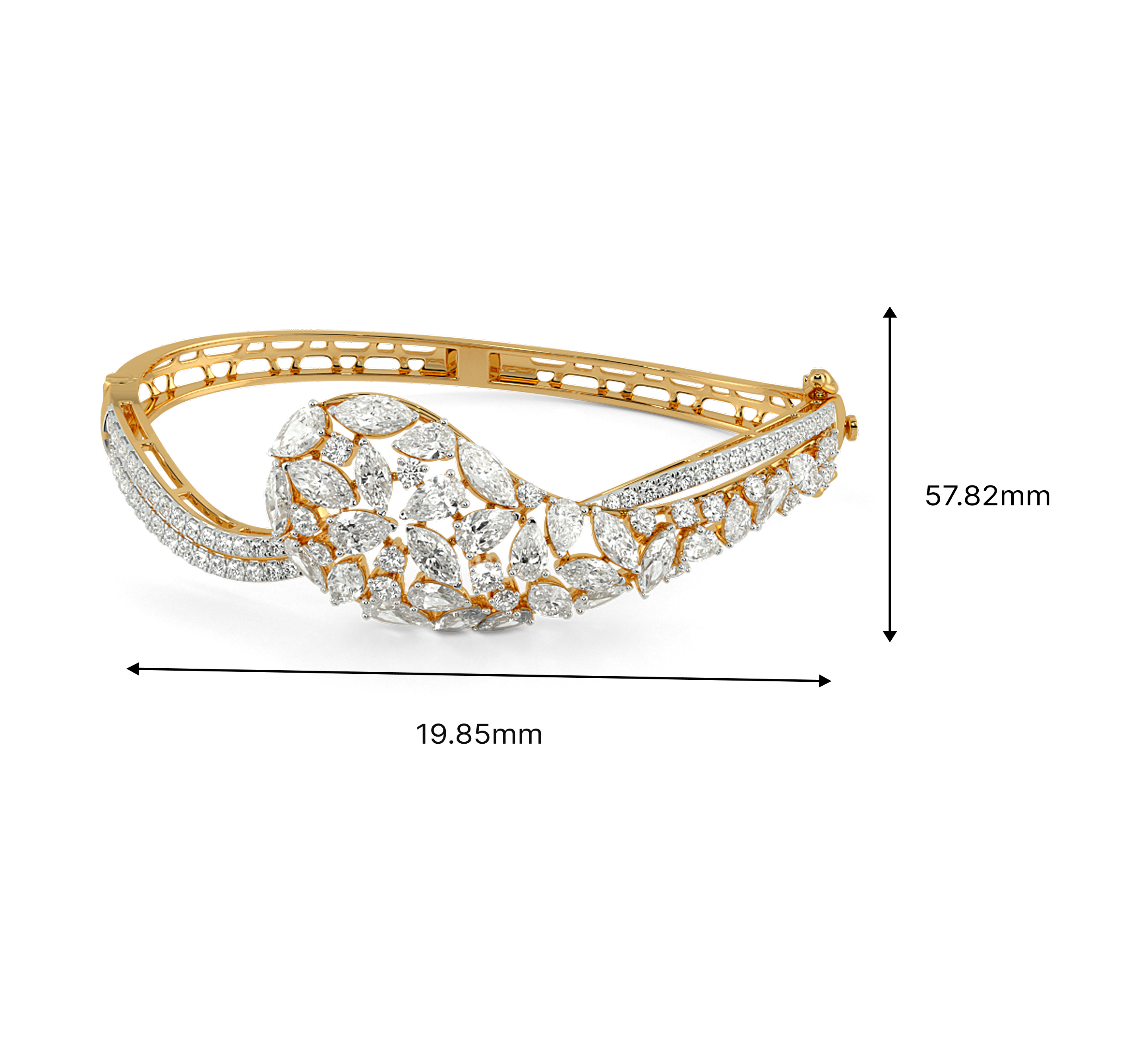 Lustre Crest Statement Bangle 4
