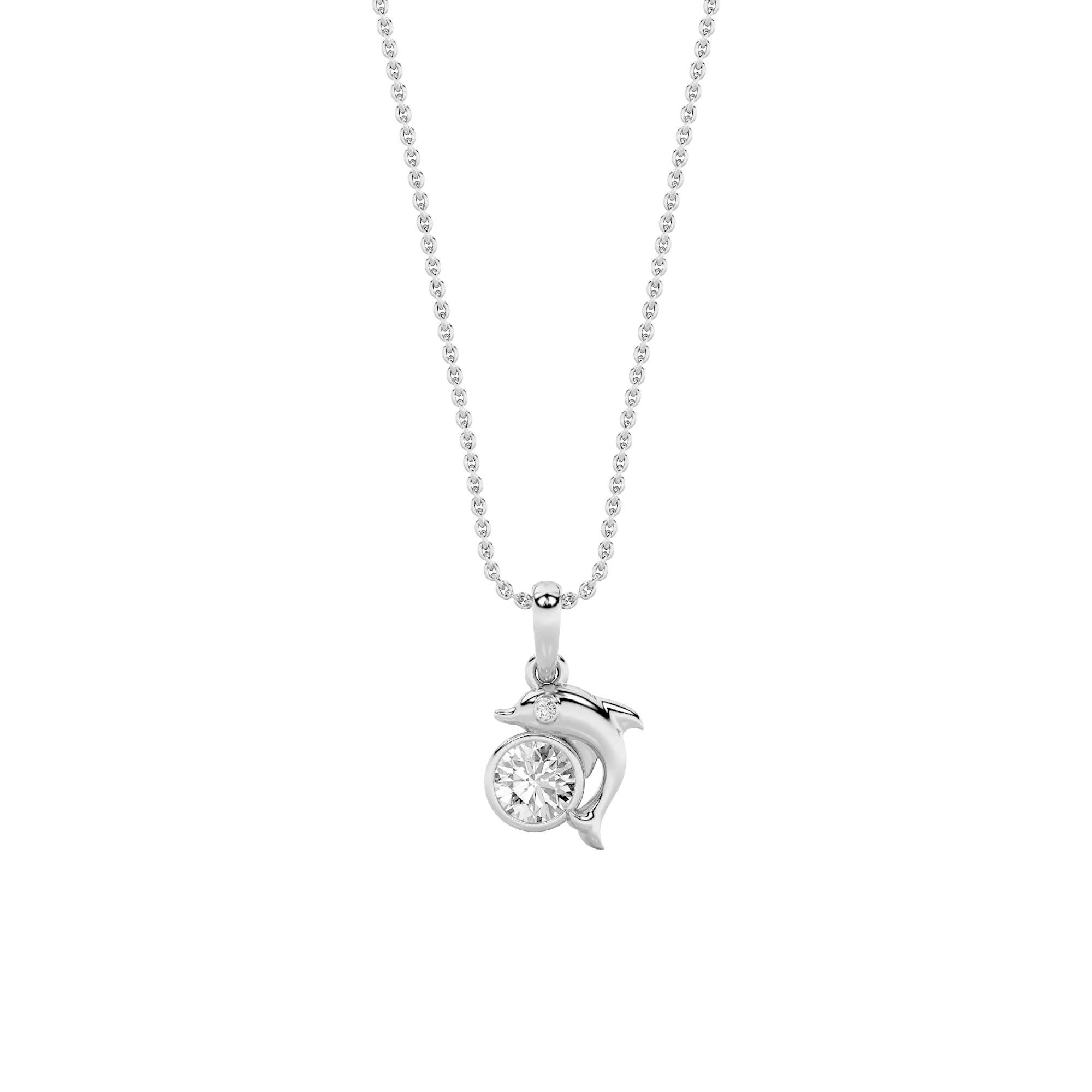 Dolphin Dreams Solitaire Pendant 4