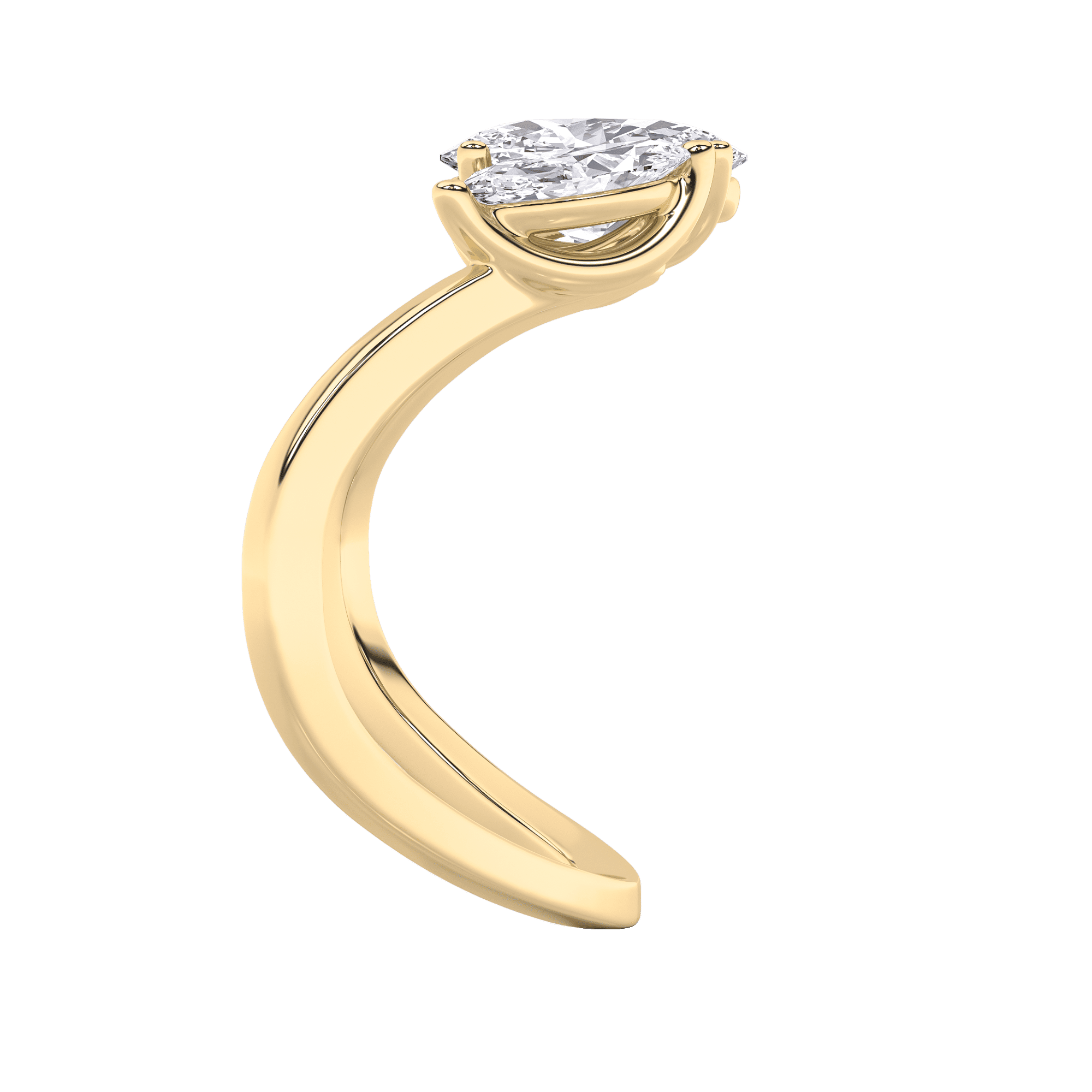 Graceful Curve Vanki Ring 4