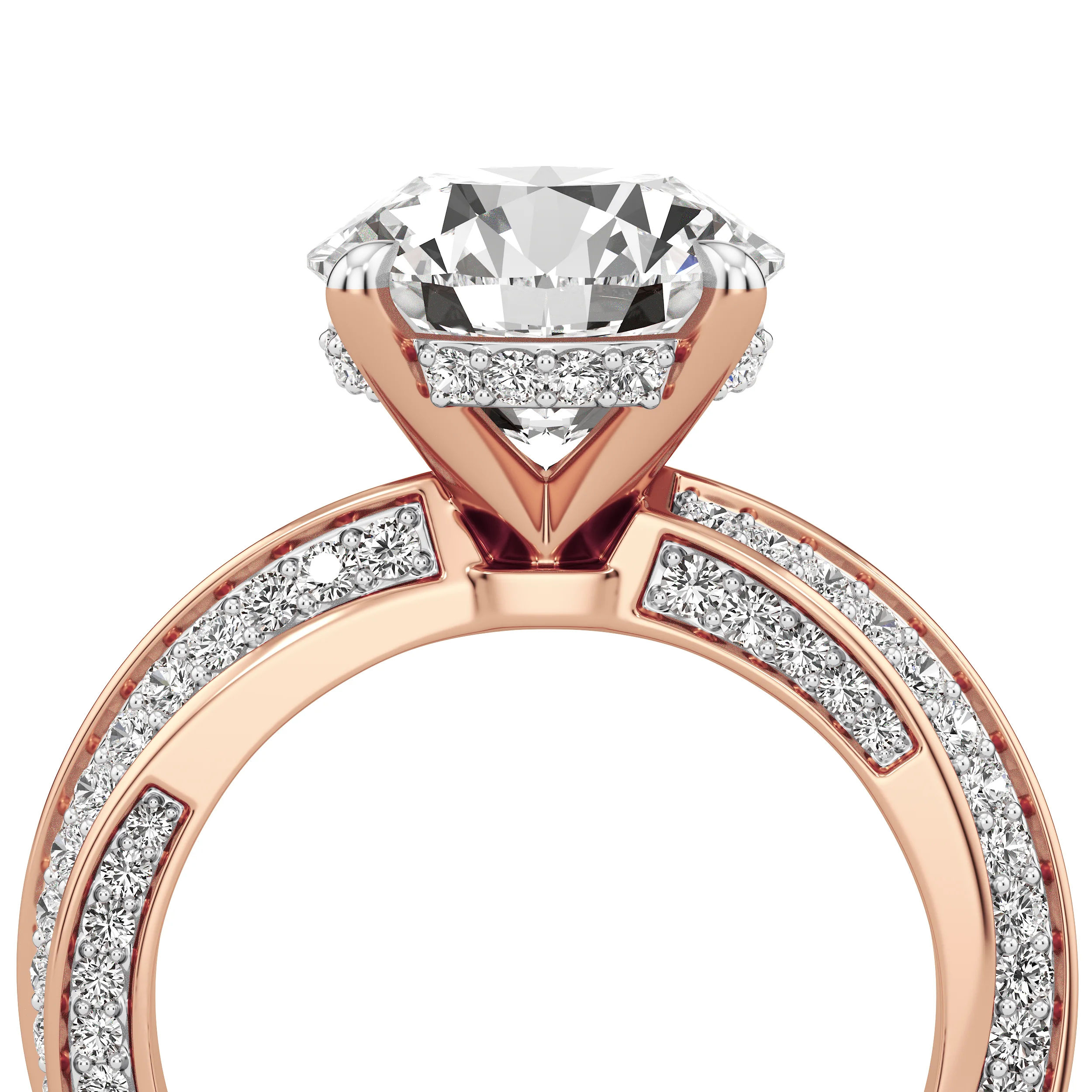 Round Crest Cocktail Ring 16