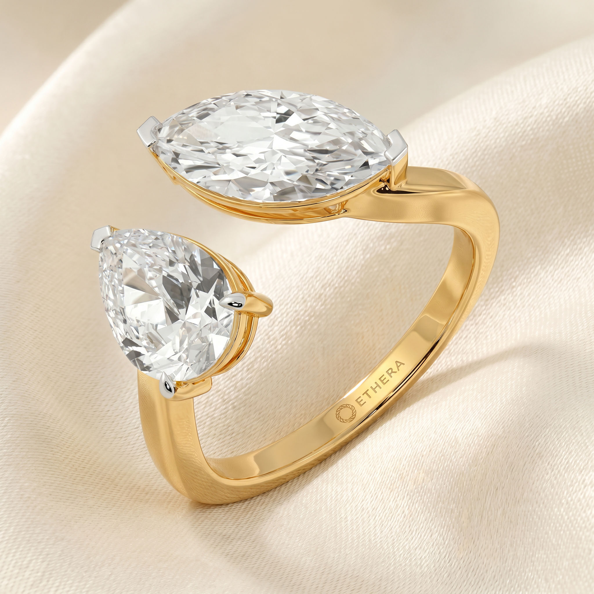 Two Of A Kind Toi et Moi Ring 2