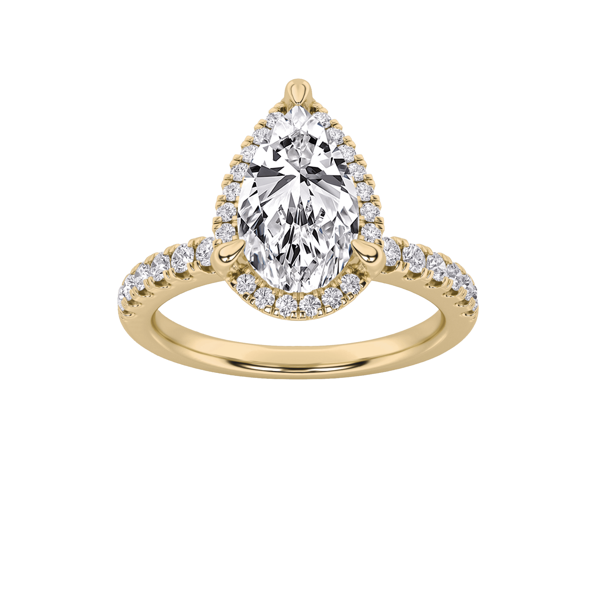 Radiant Teardrop Ring 4