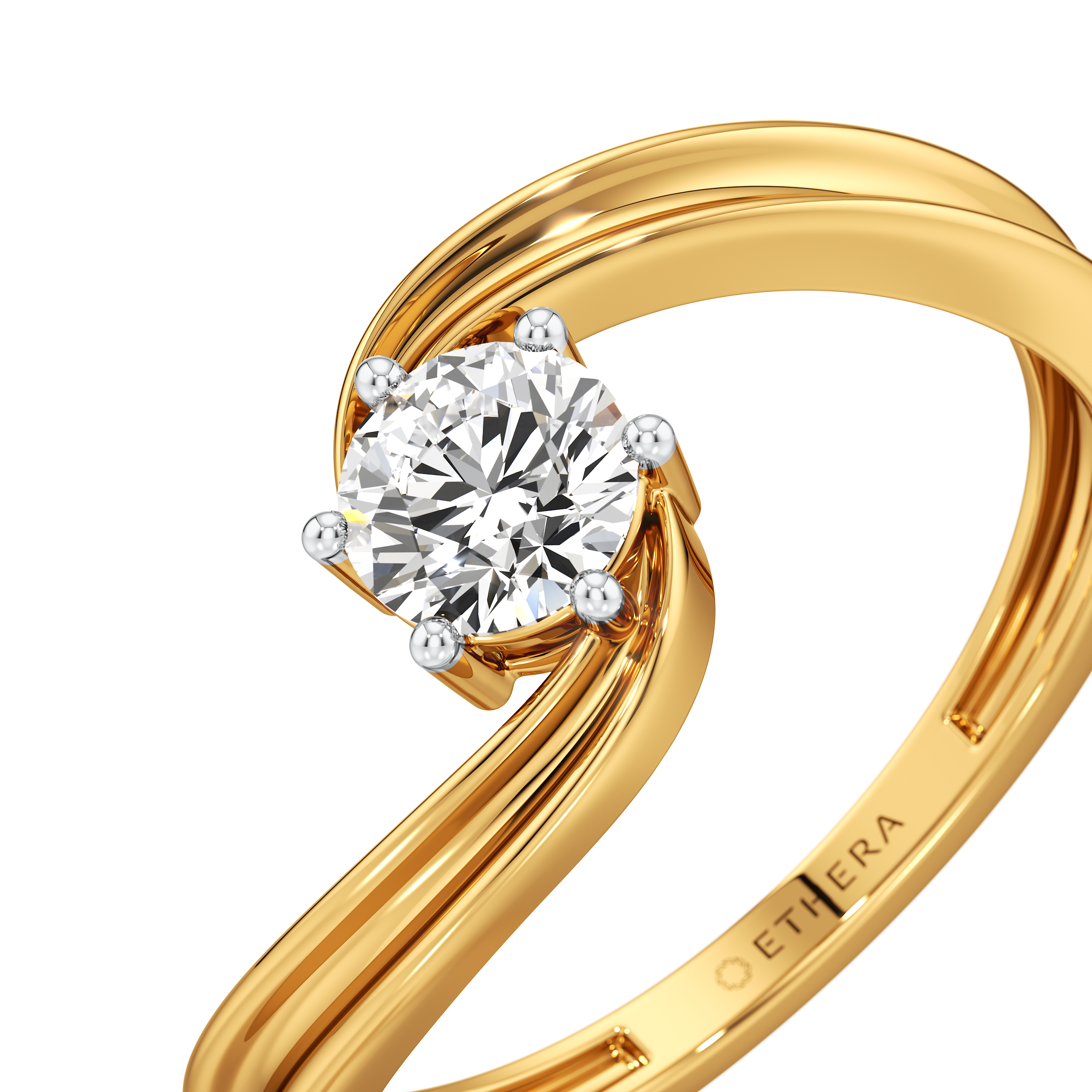 Glide Solitaire Ring 3