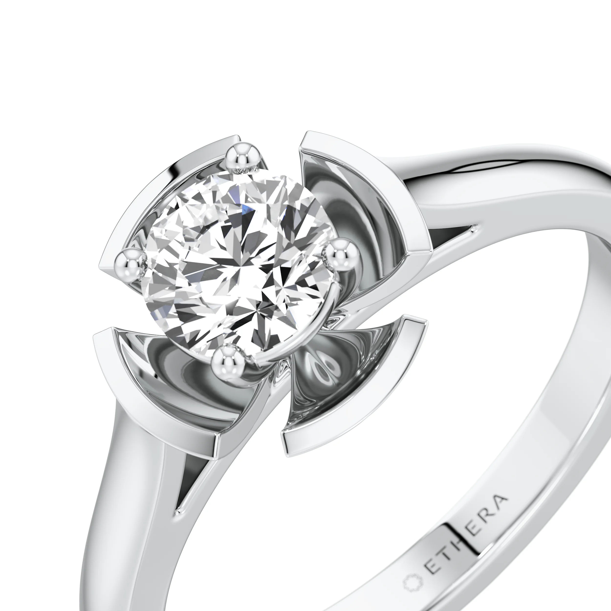 Petal Solitare Ring 7