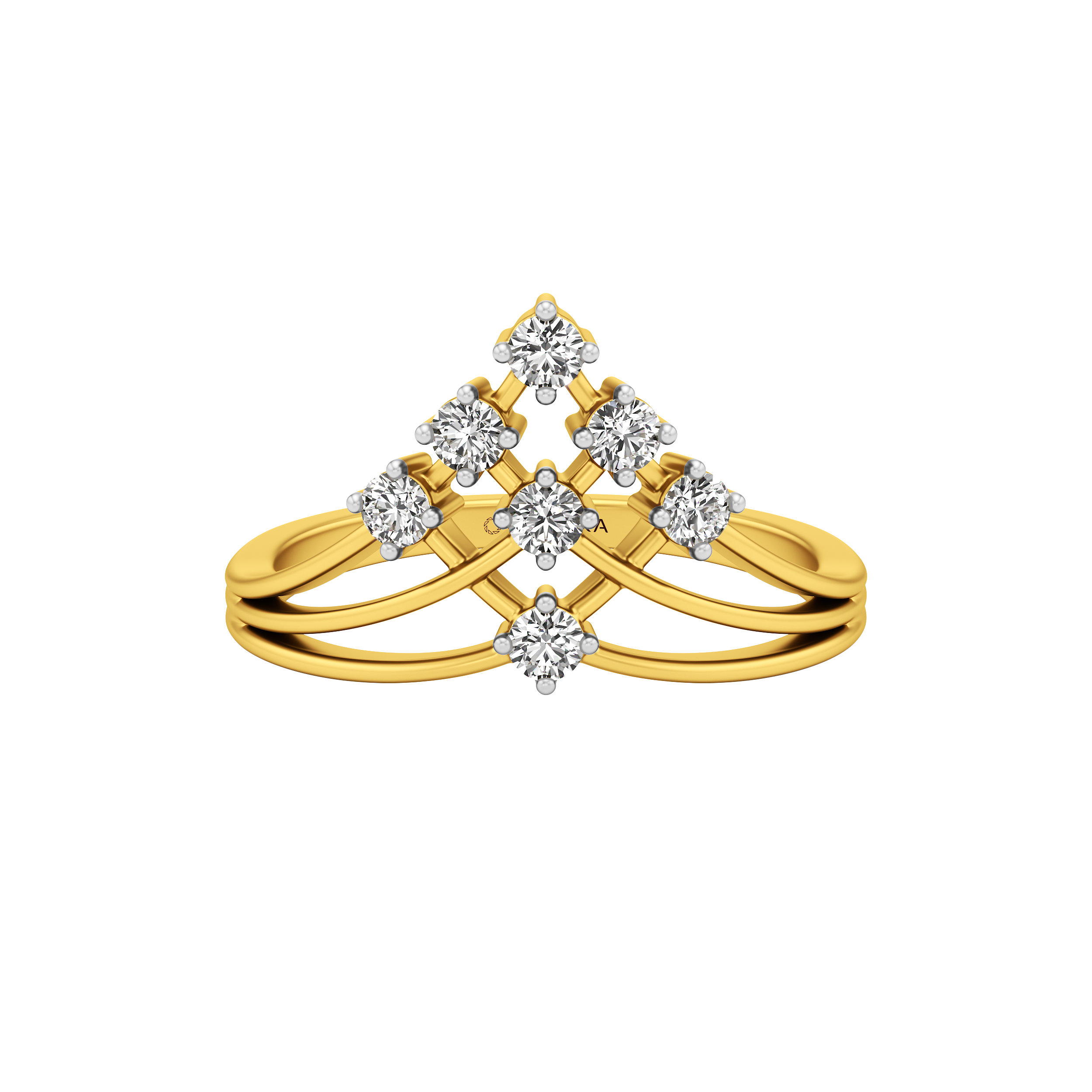 Zenith Lattice Cocktail Ring 2