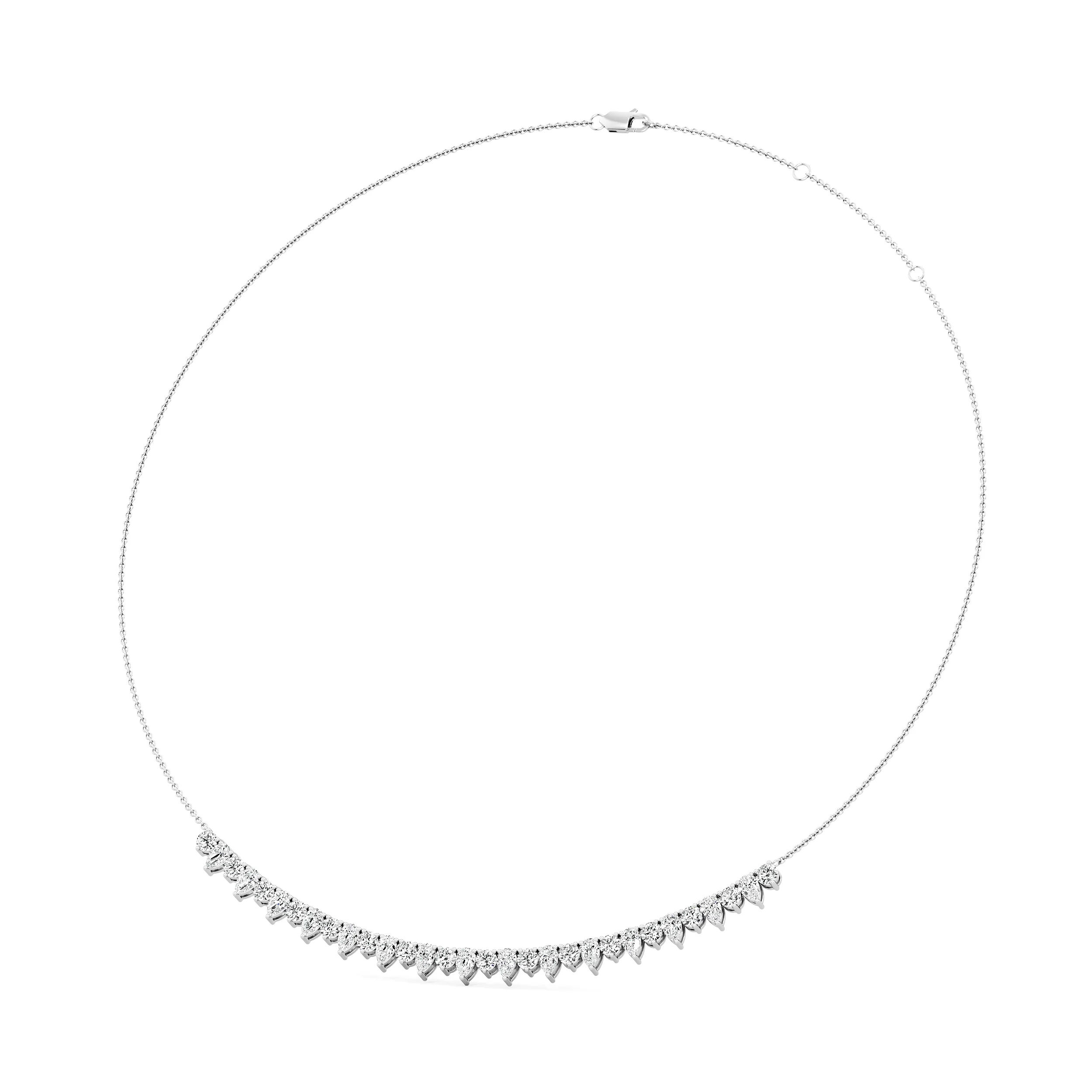 Cascade Line Diamond Necklace 6