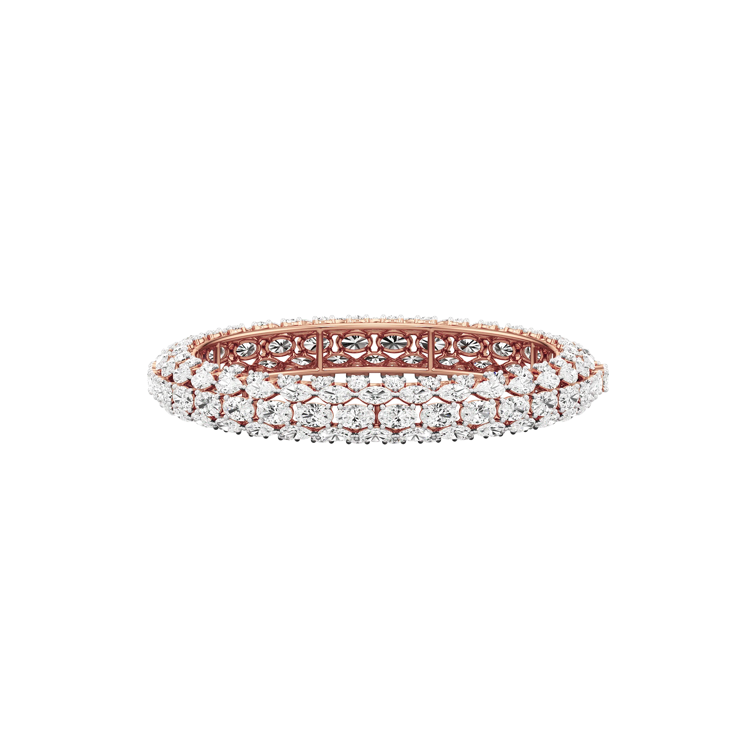 Celestial Cluster Diamond Bangle 6