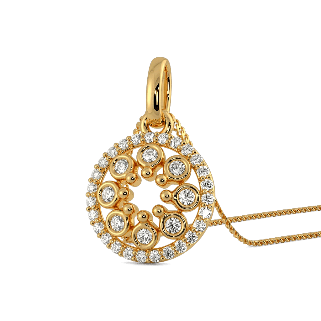 Beaded Sun Pendant 0