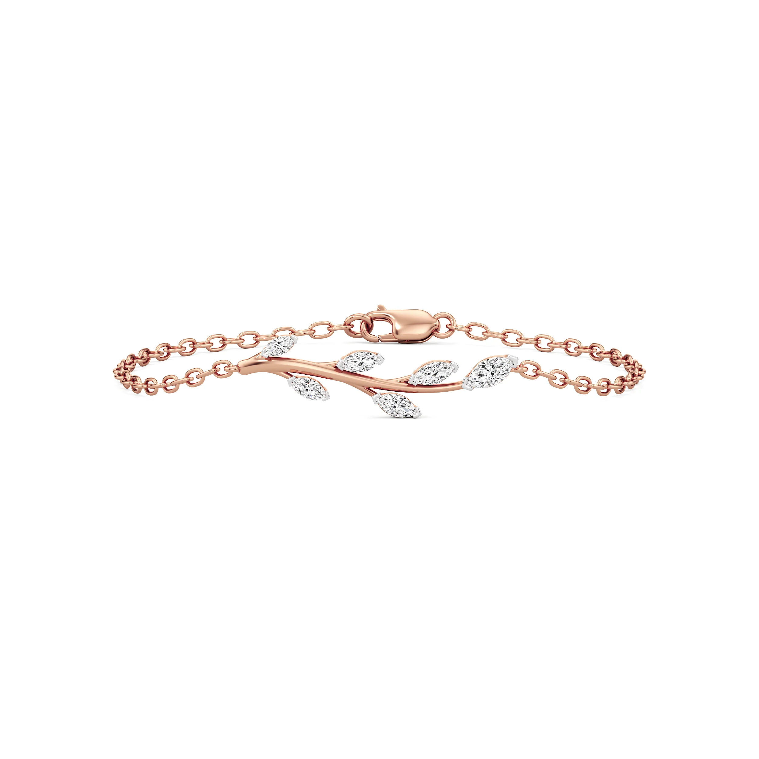 Leafline Marquise Diamond Bracelet 6