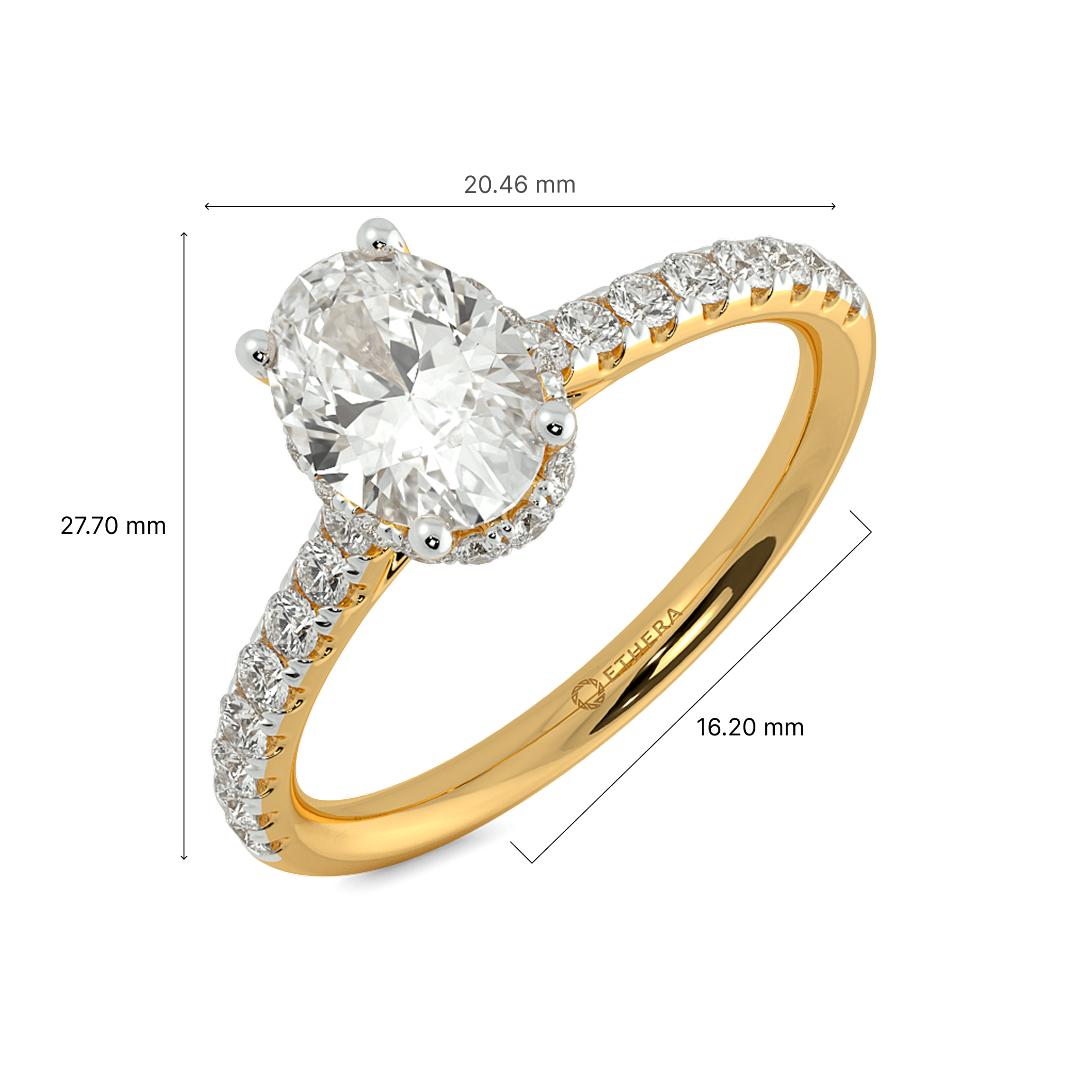 Eternal Oval Solitaire Ring 6