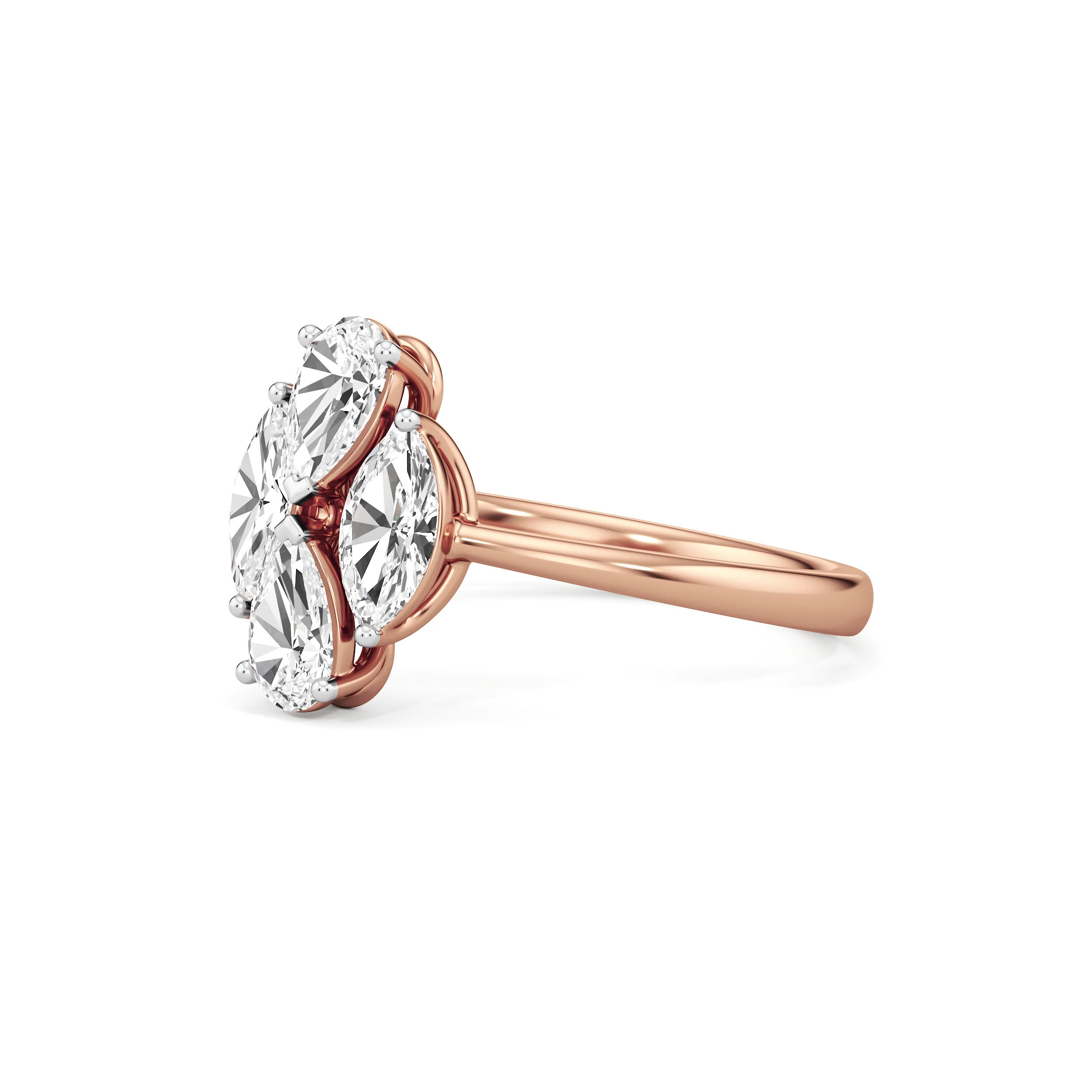 Marquise Bloom Diamond Ring 15