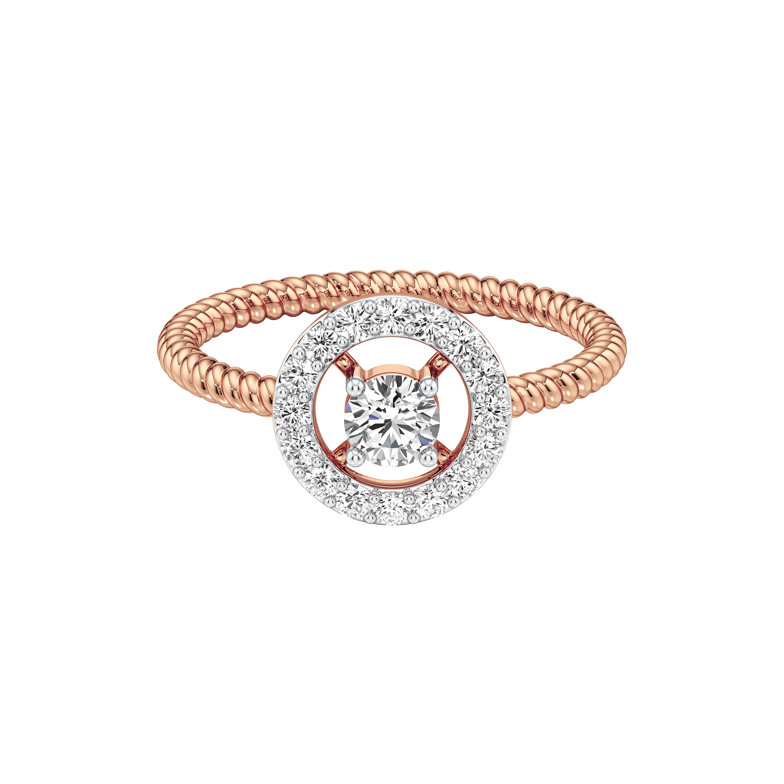 Orbit Halo Diamond Ring 13