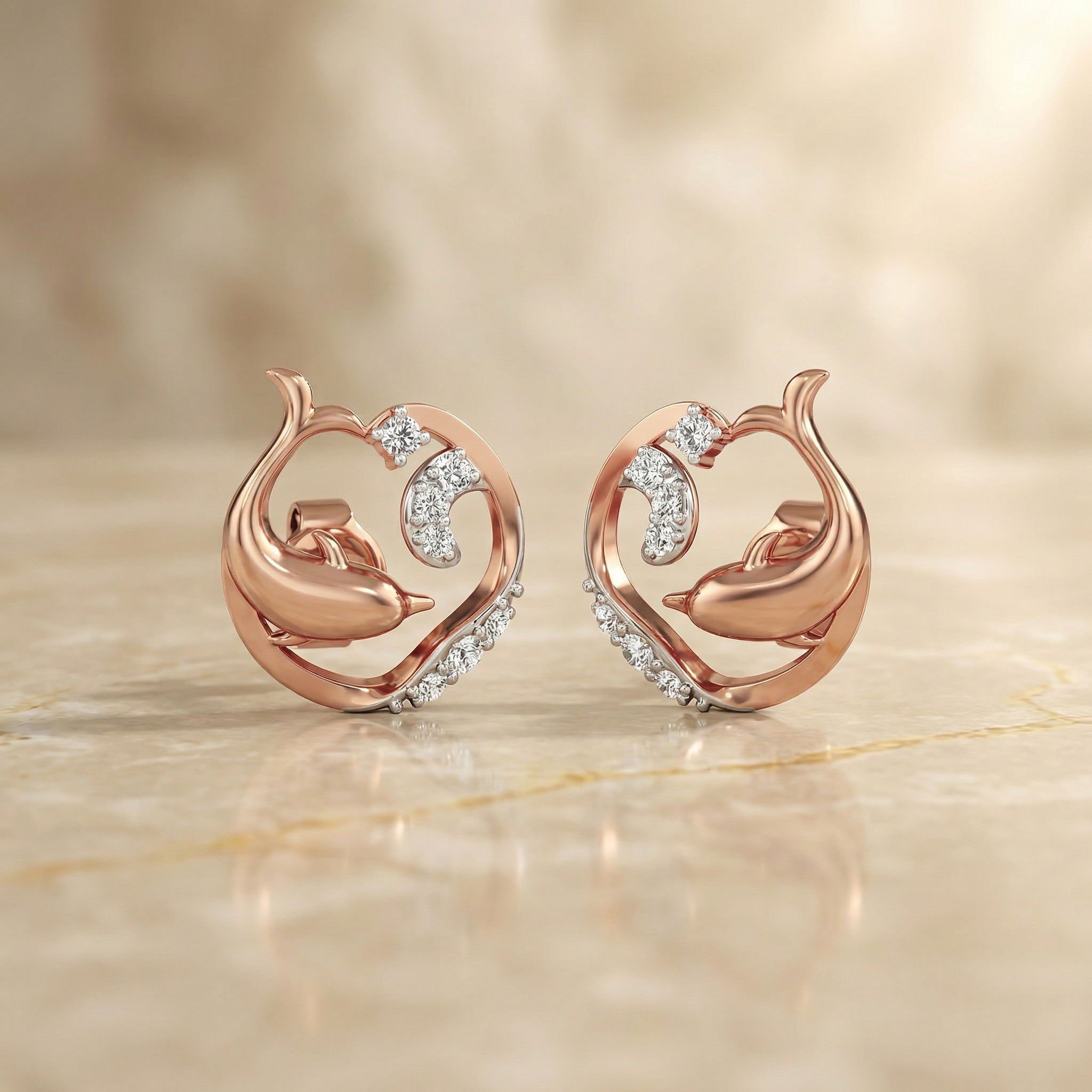 Wavecrest Dolphin Earrings 2