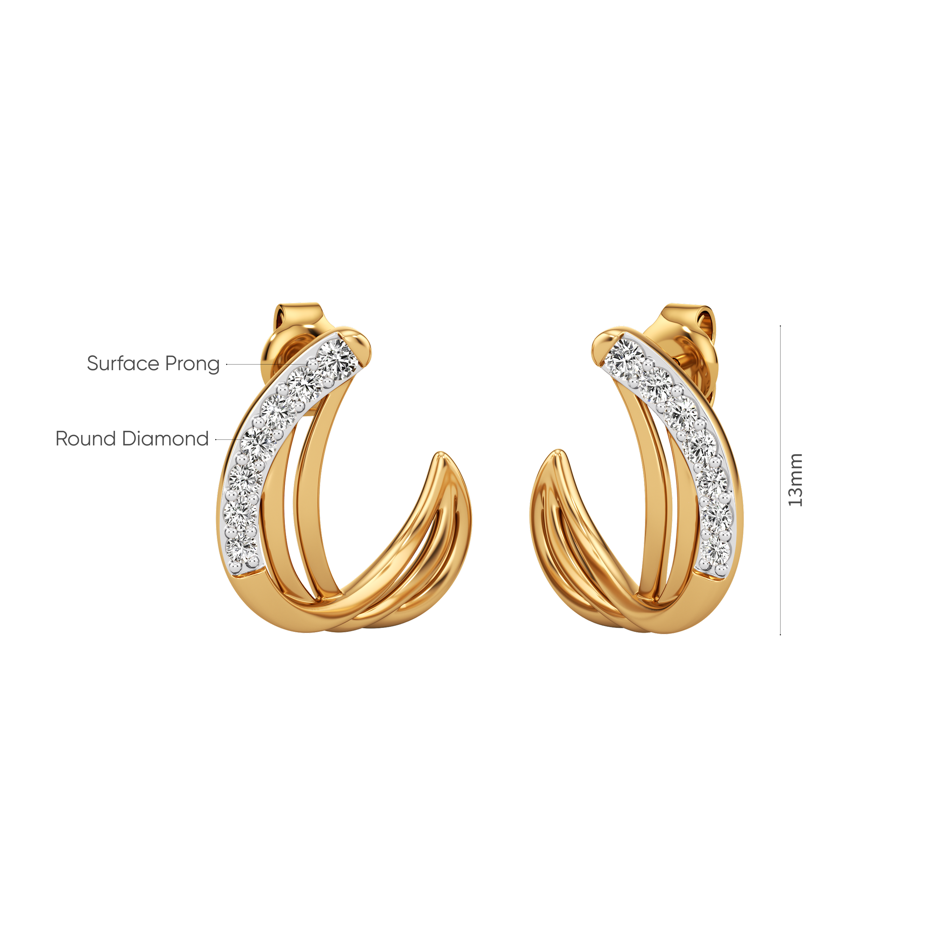 Crescent Arc Earrings 4