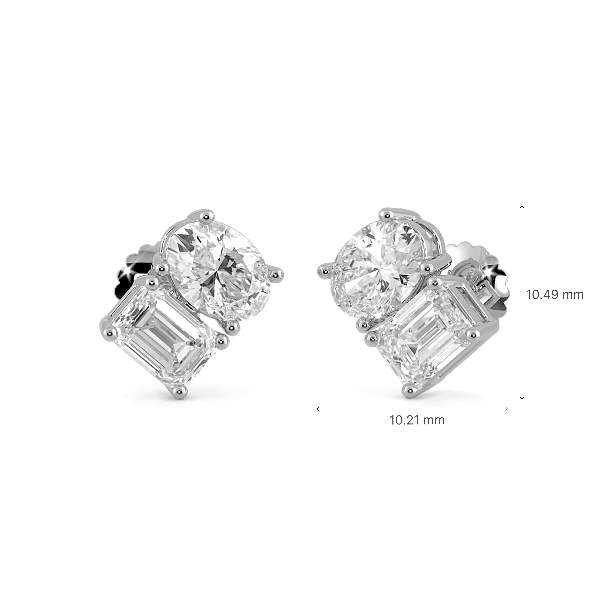 Twofold Spark Stud Earrings 5