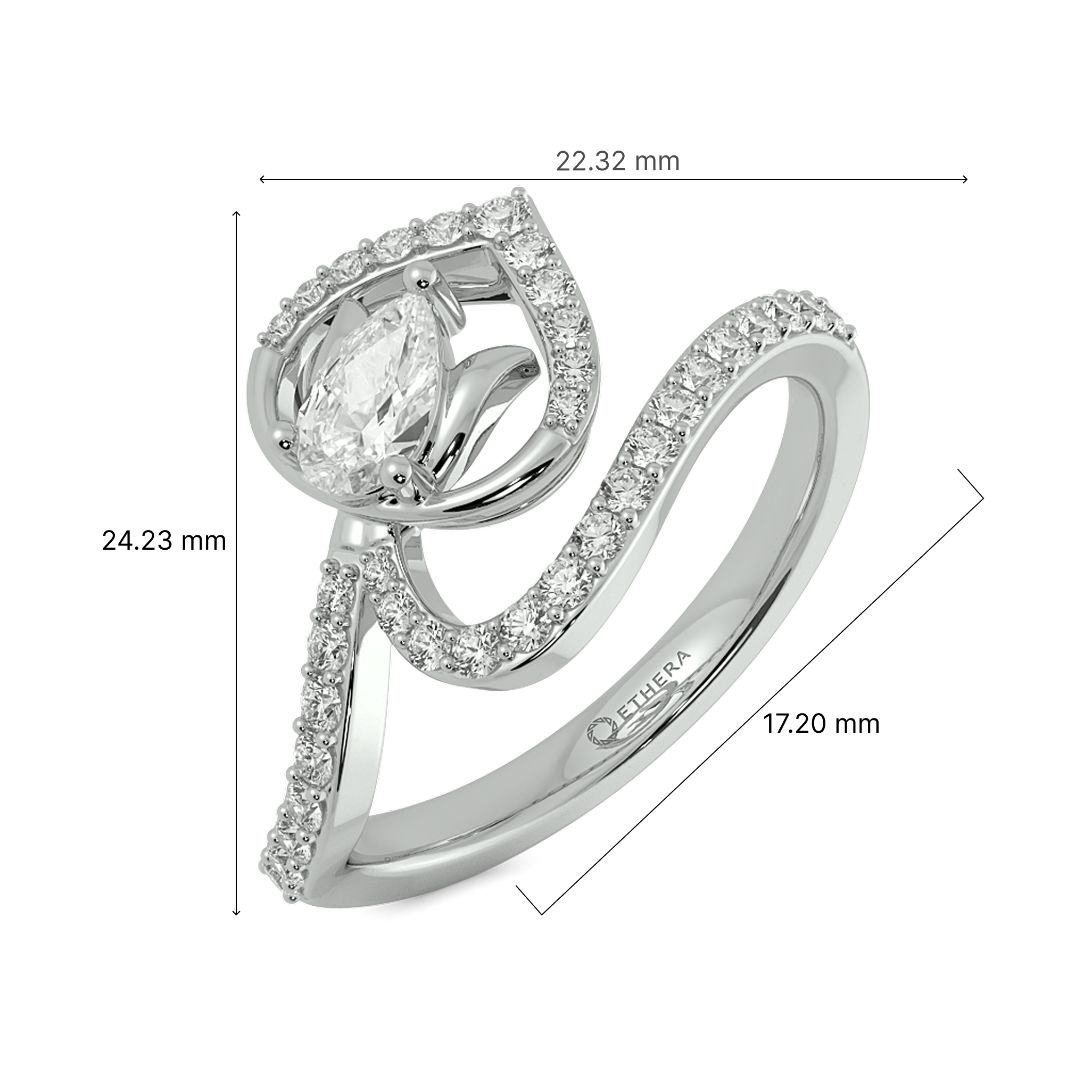 Velvet Rose Floral Ring 7
