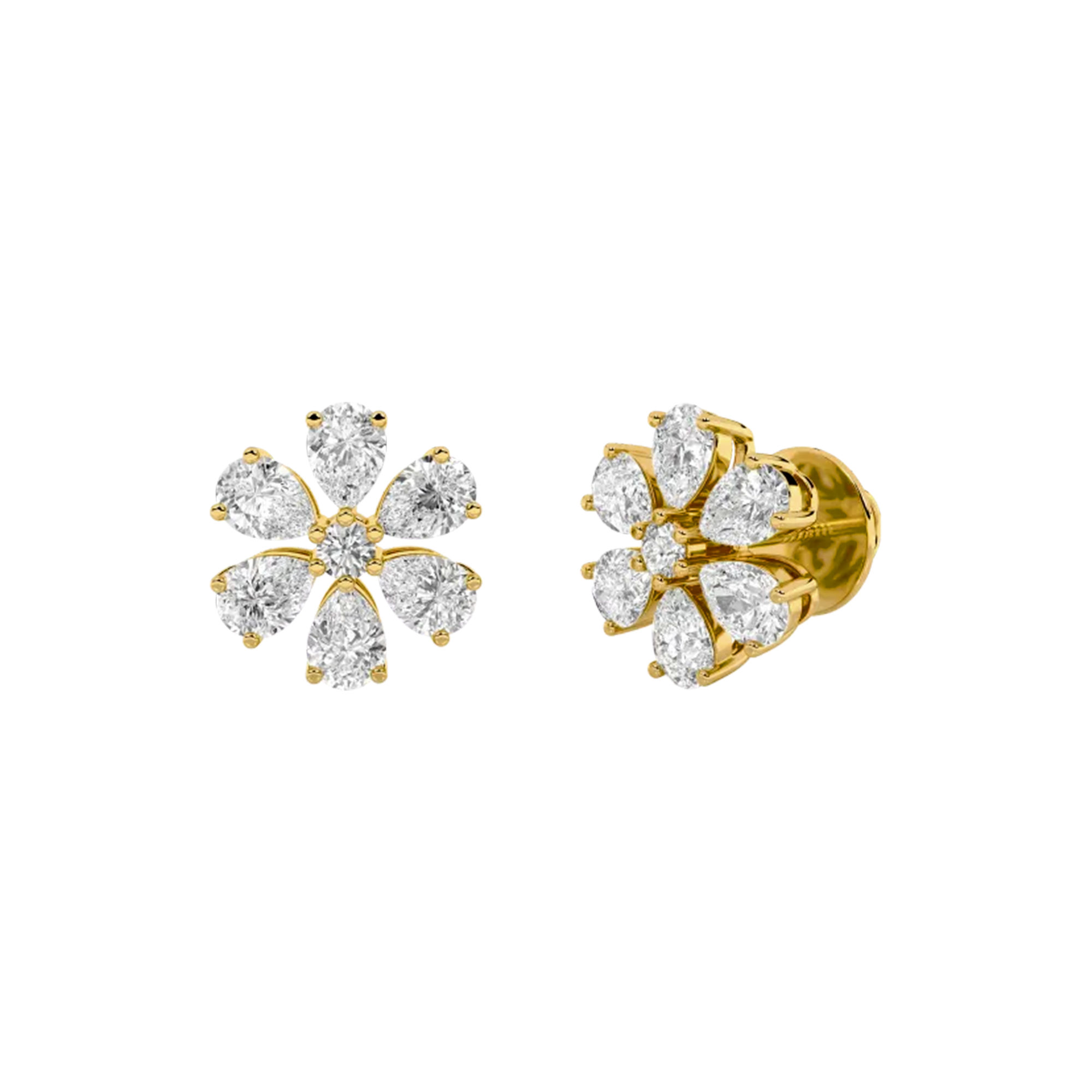 Blossoming Floral Stud Earrings 3