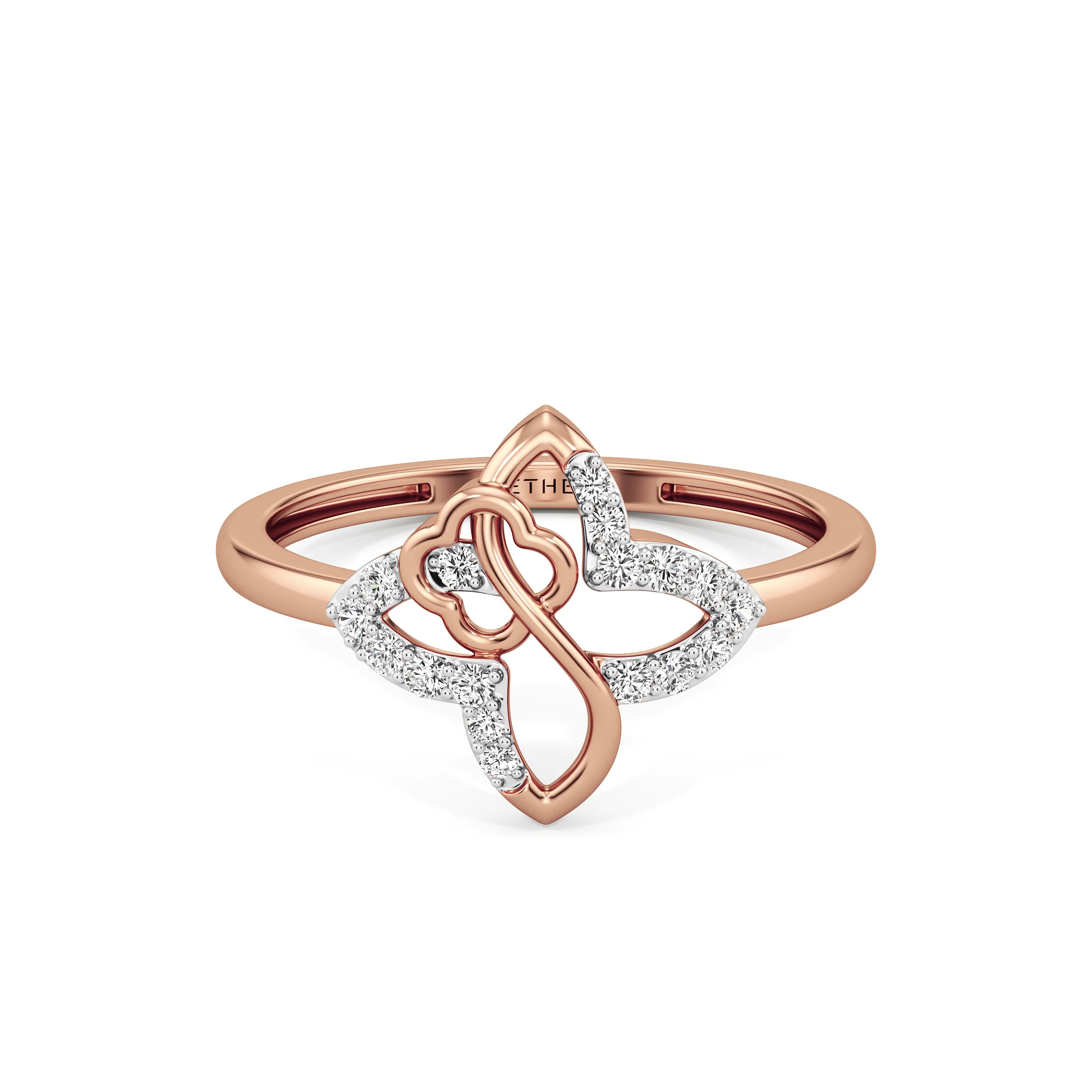 Petal Knot Diamond Ring 16