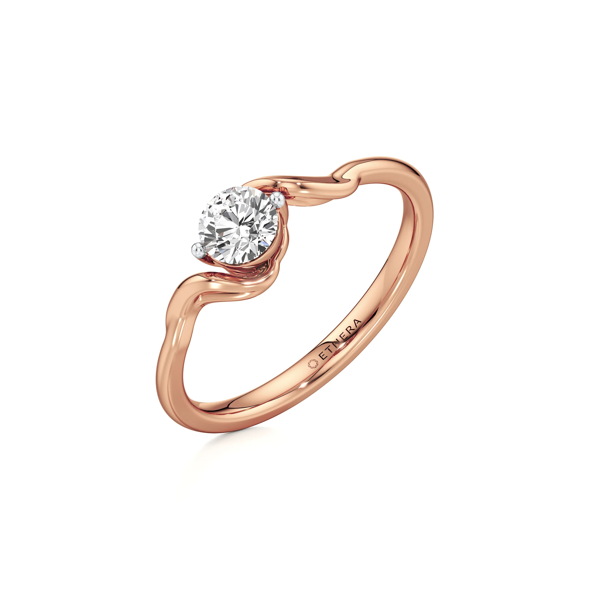 Sway Solitaire Ring 10