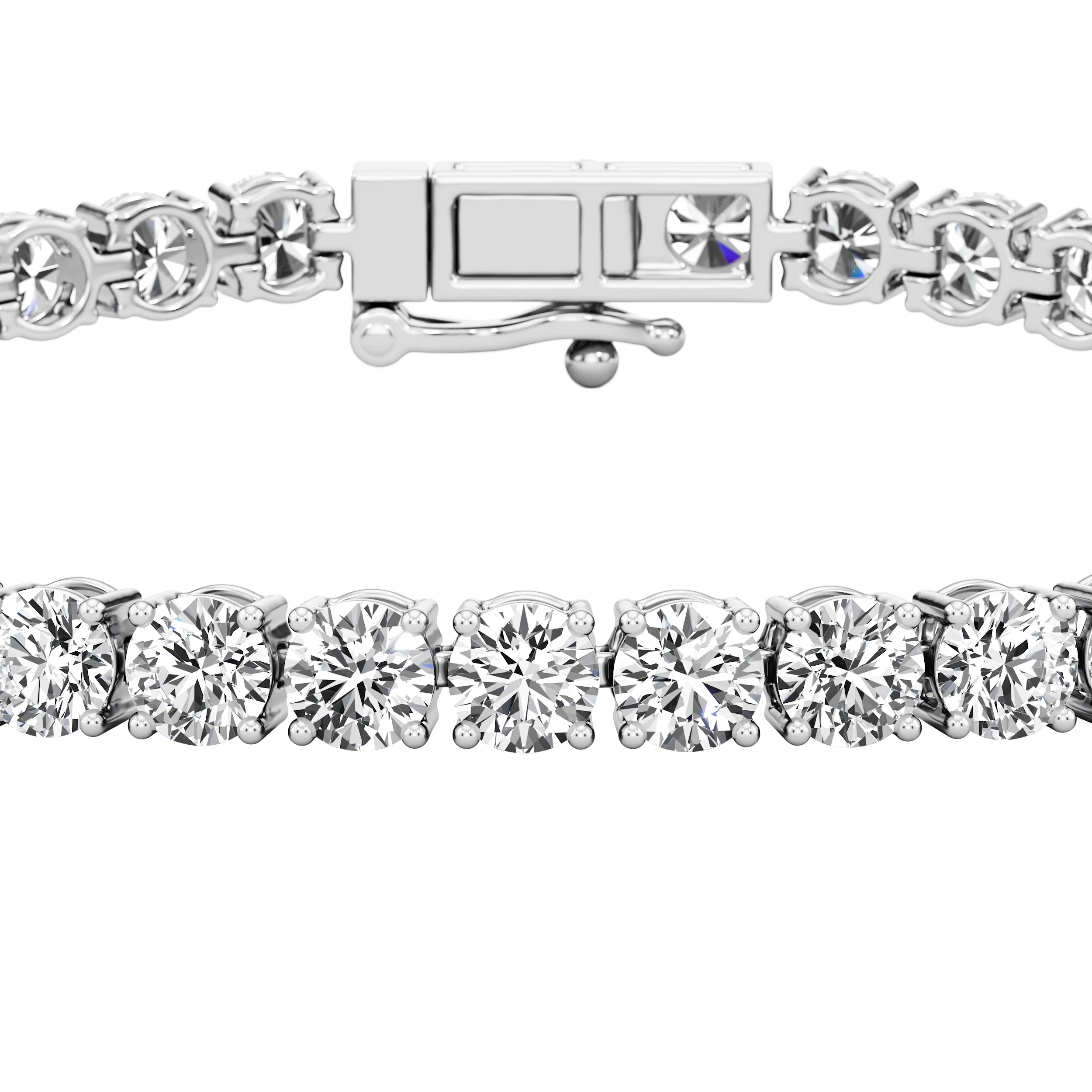 Round Line Tennis Bracelet 4