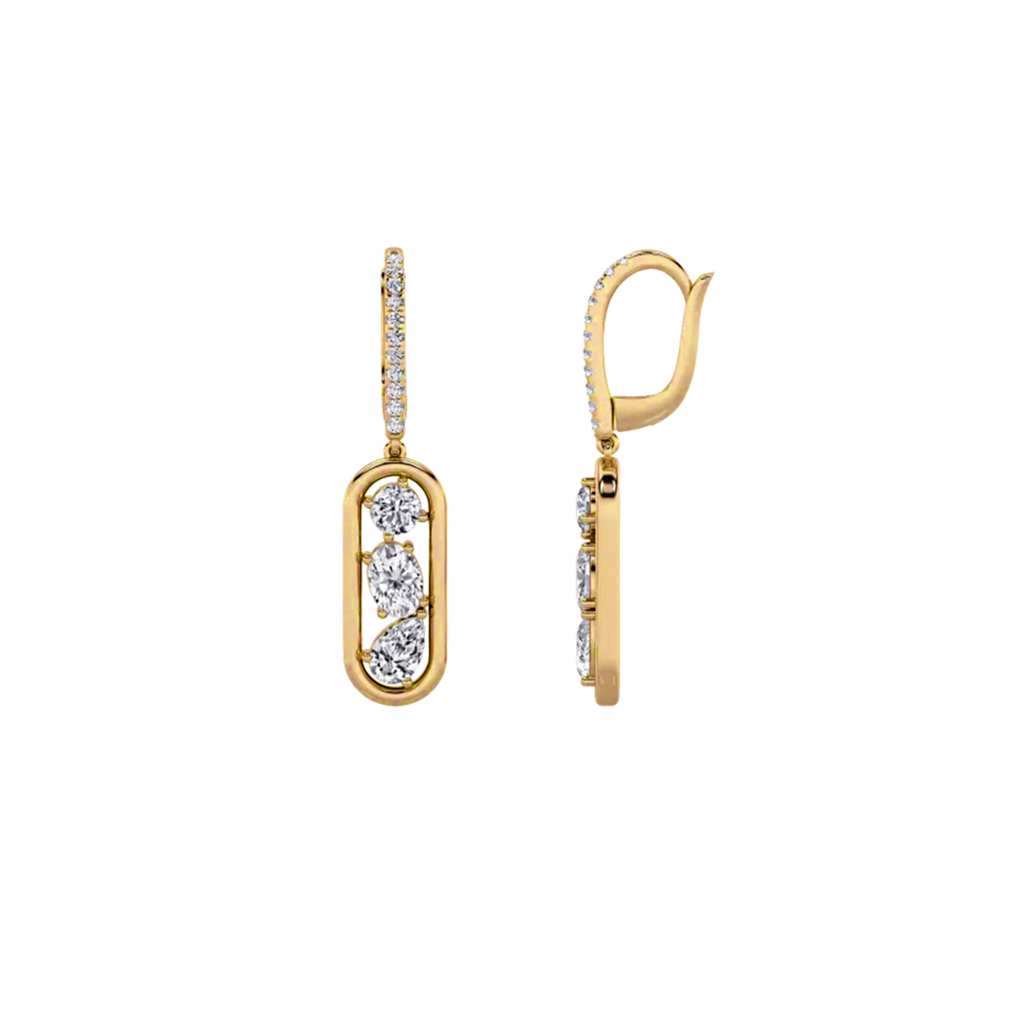 Trio Glow Hoops Earrings 3