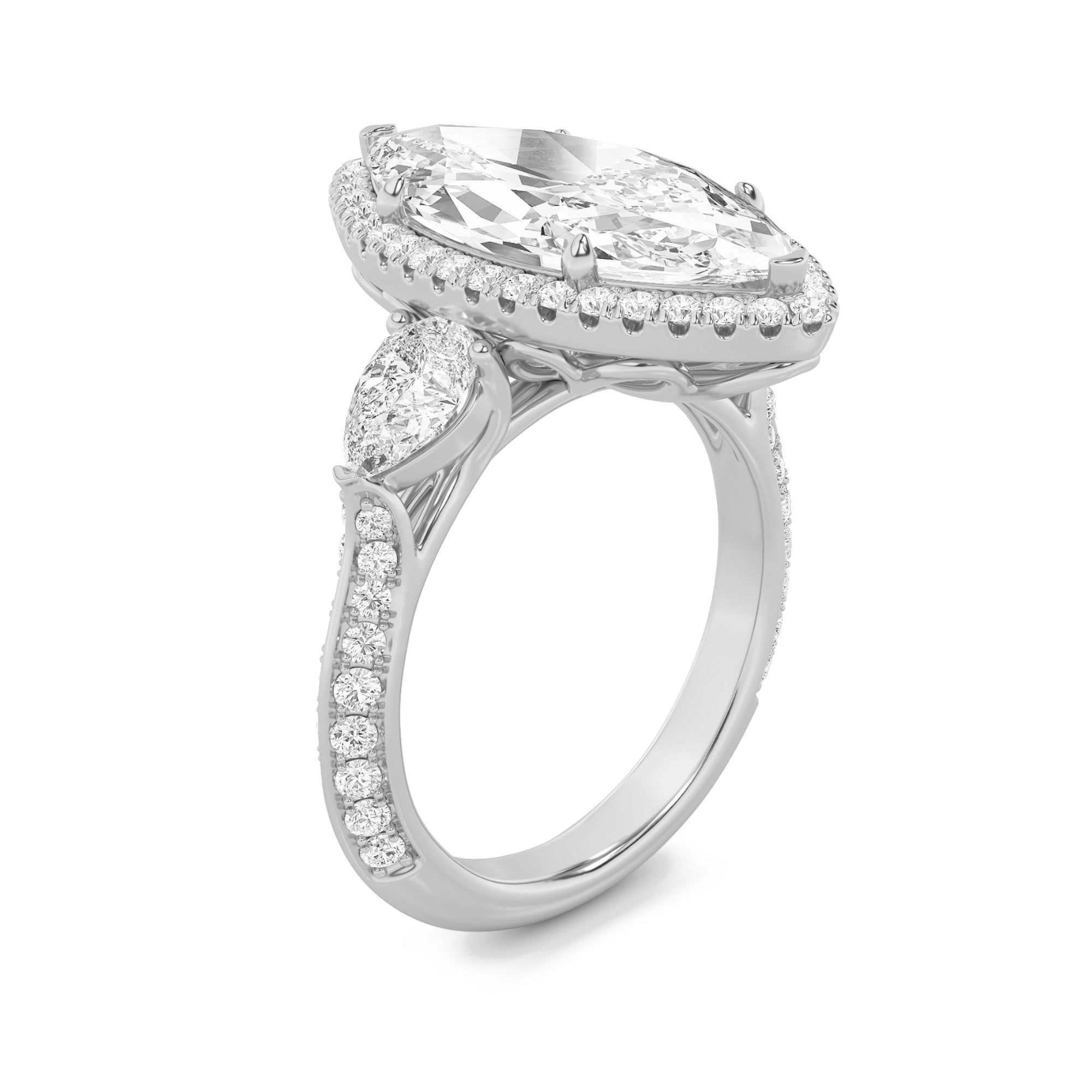 Symphony Three Stone Cocktail Ring 3