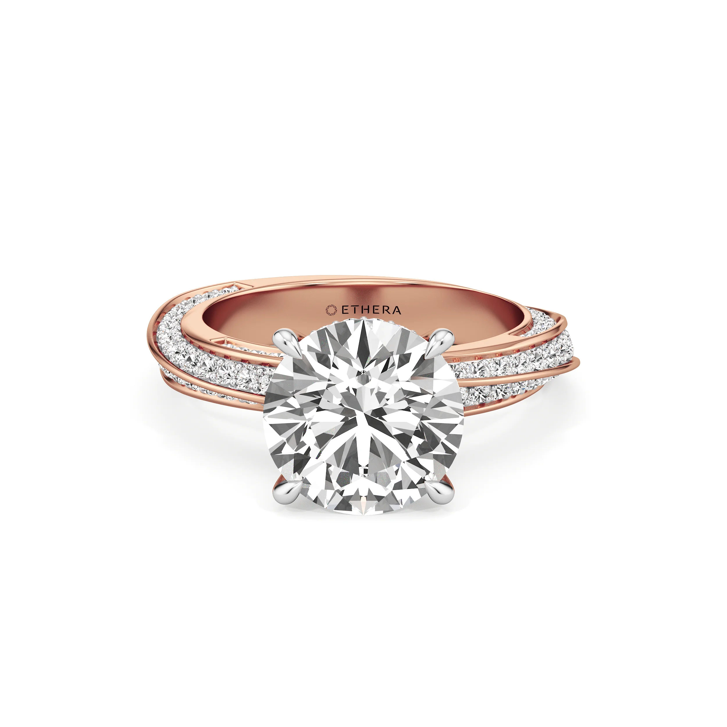 Round Crest Cocktail Ring 14