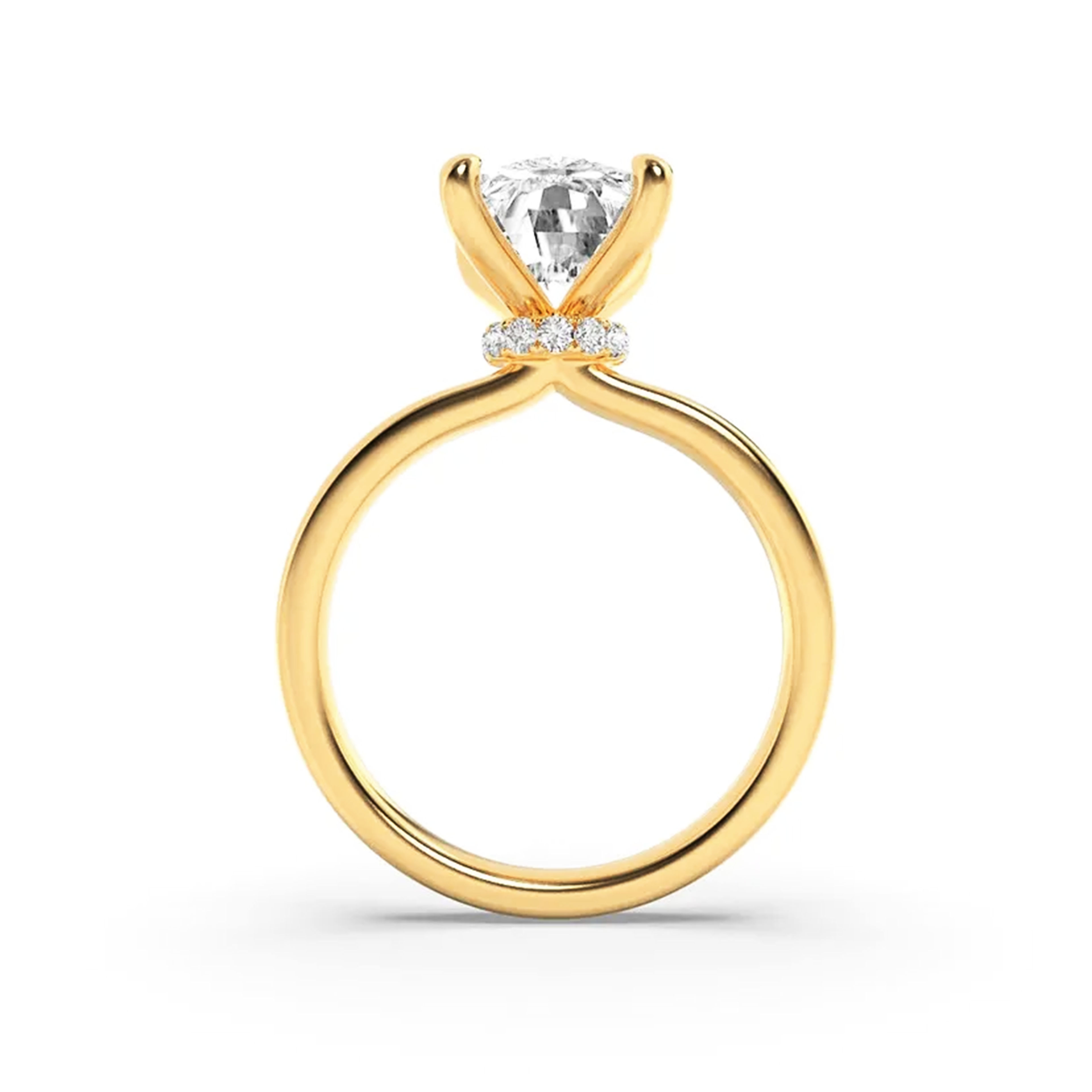 Golden Radiance Solitaire Ring 5