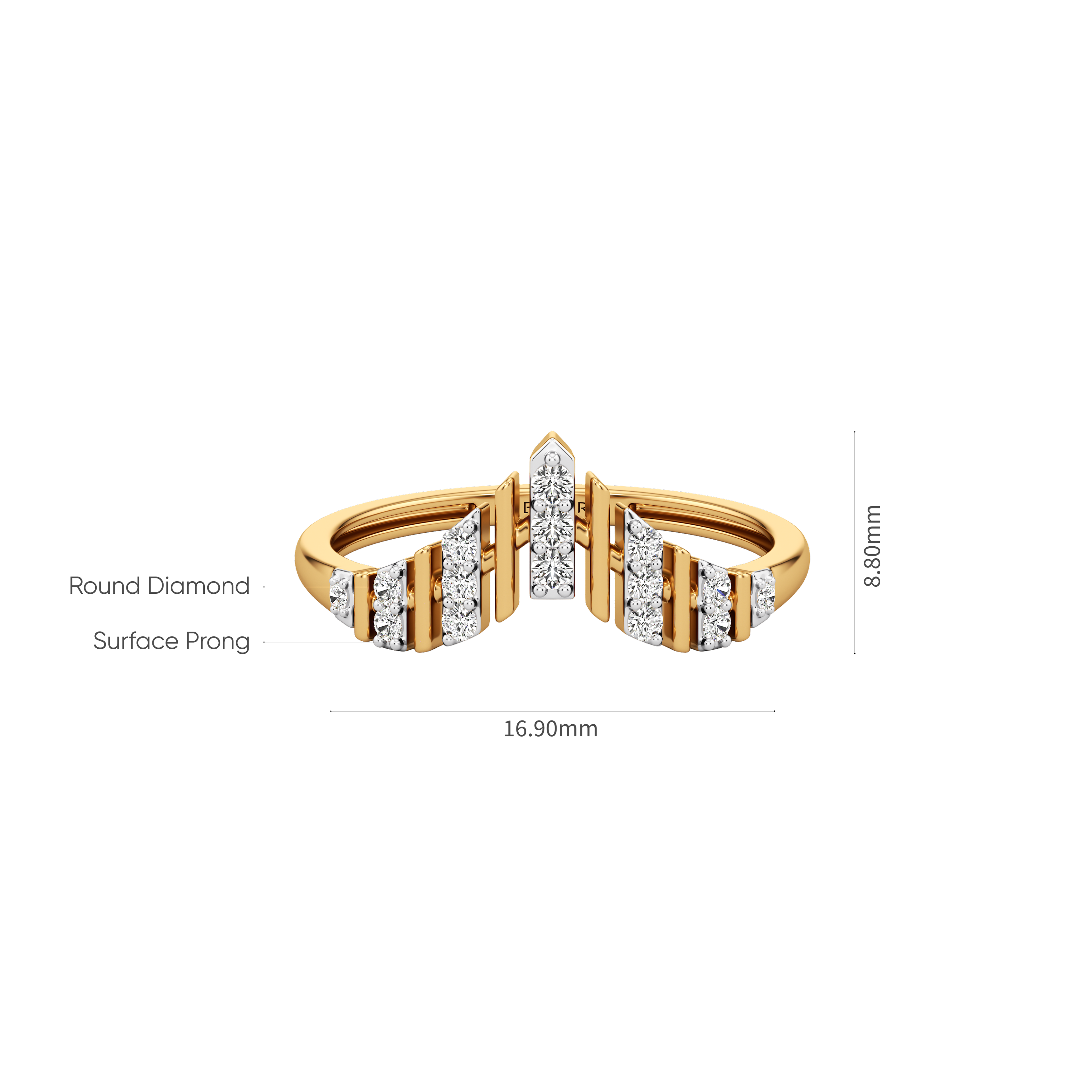 Radiant Edge Diamond Ring 6