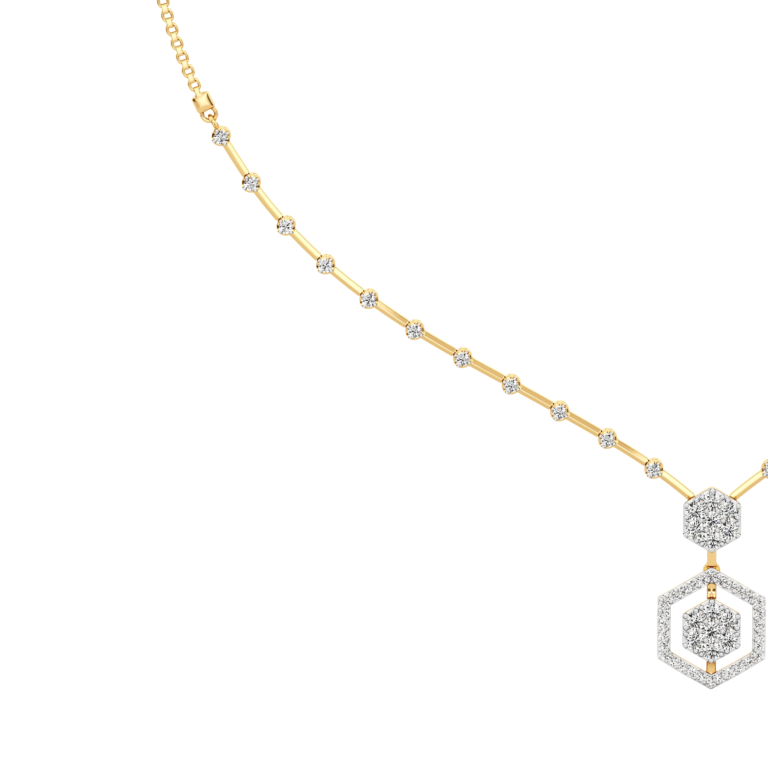 Hexa Bloom Necklace hover
