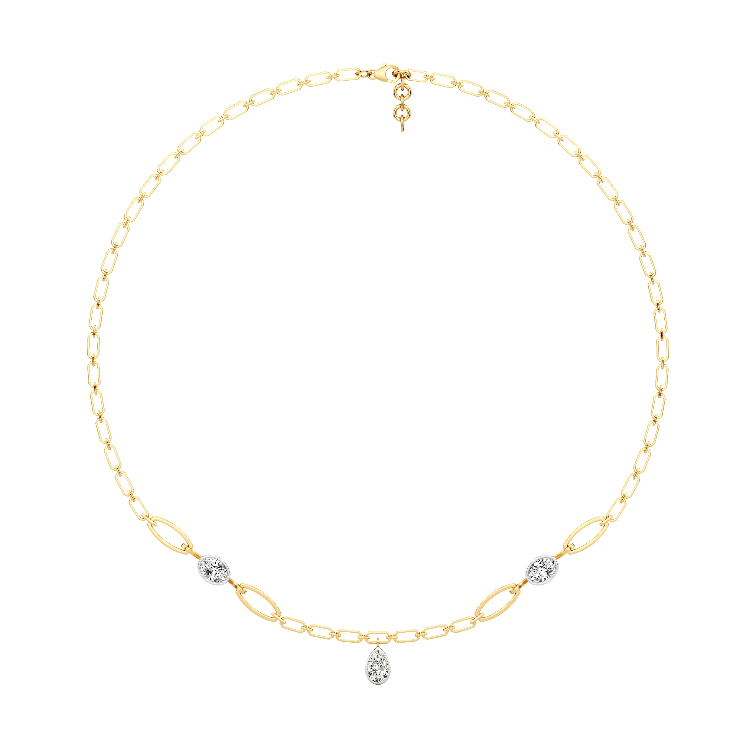 Lustre Loop Diamond Necklace 1