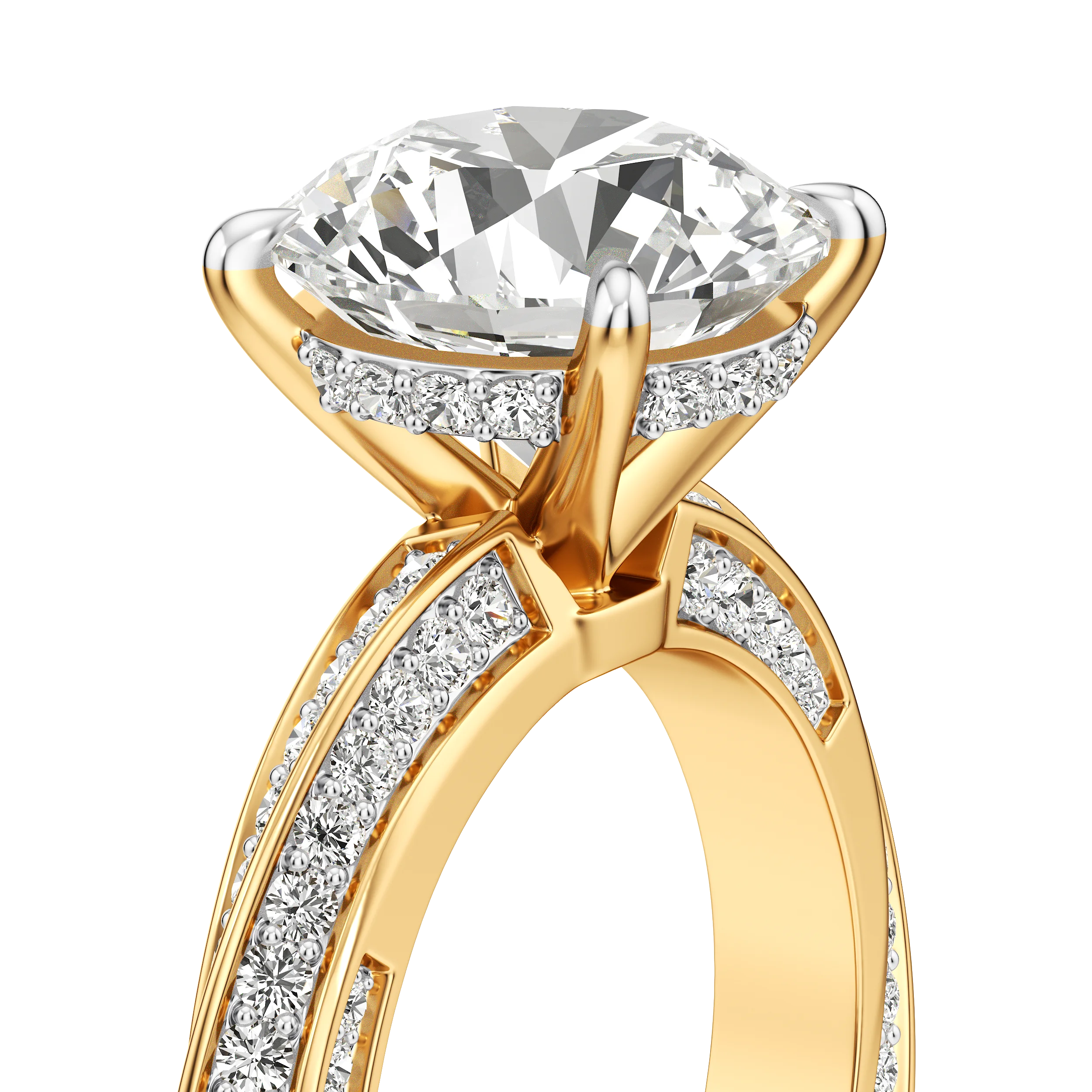 Round Crest Cocktail Ring 6