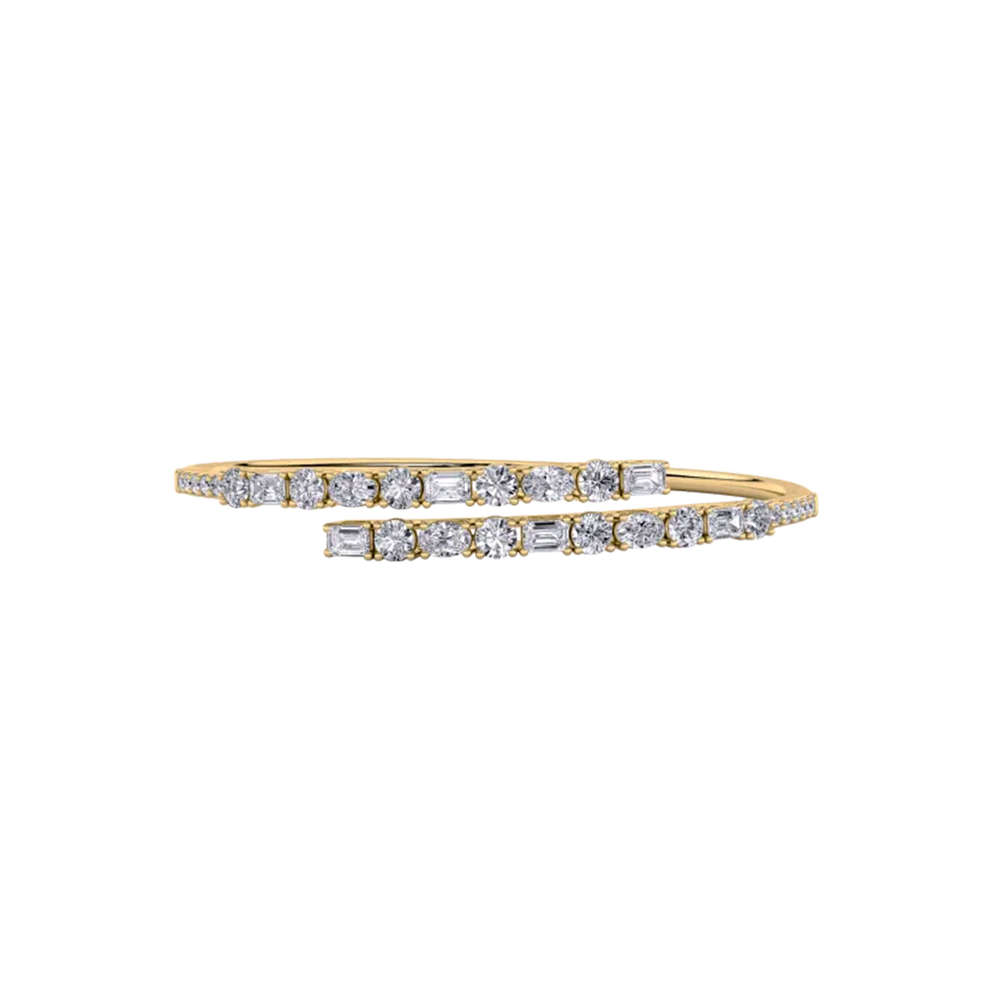 Eternal Brilliance Open Top Oval Bangle