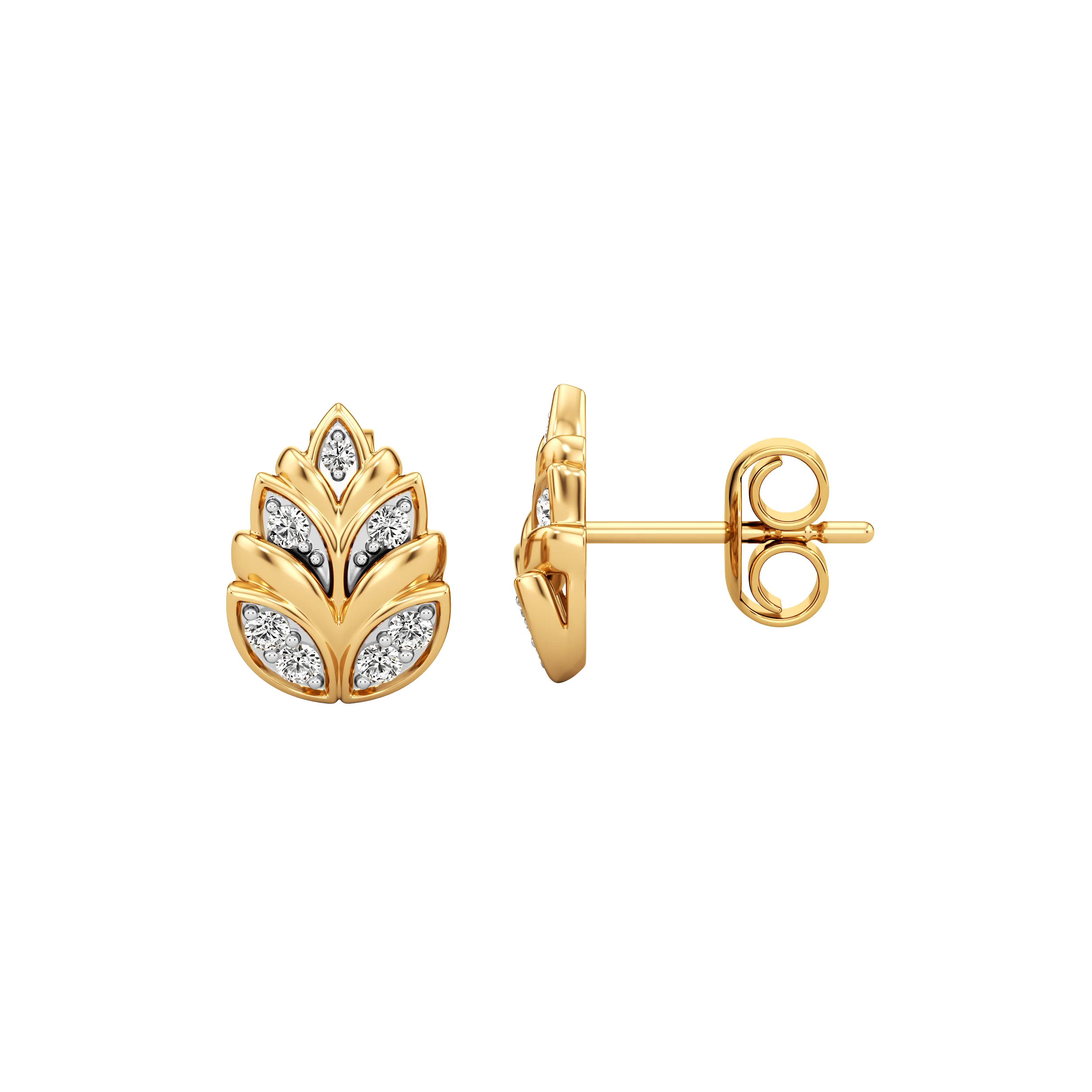 Lustre Bloom Diamond Studs 1