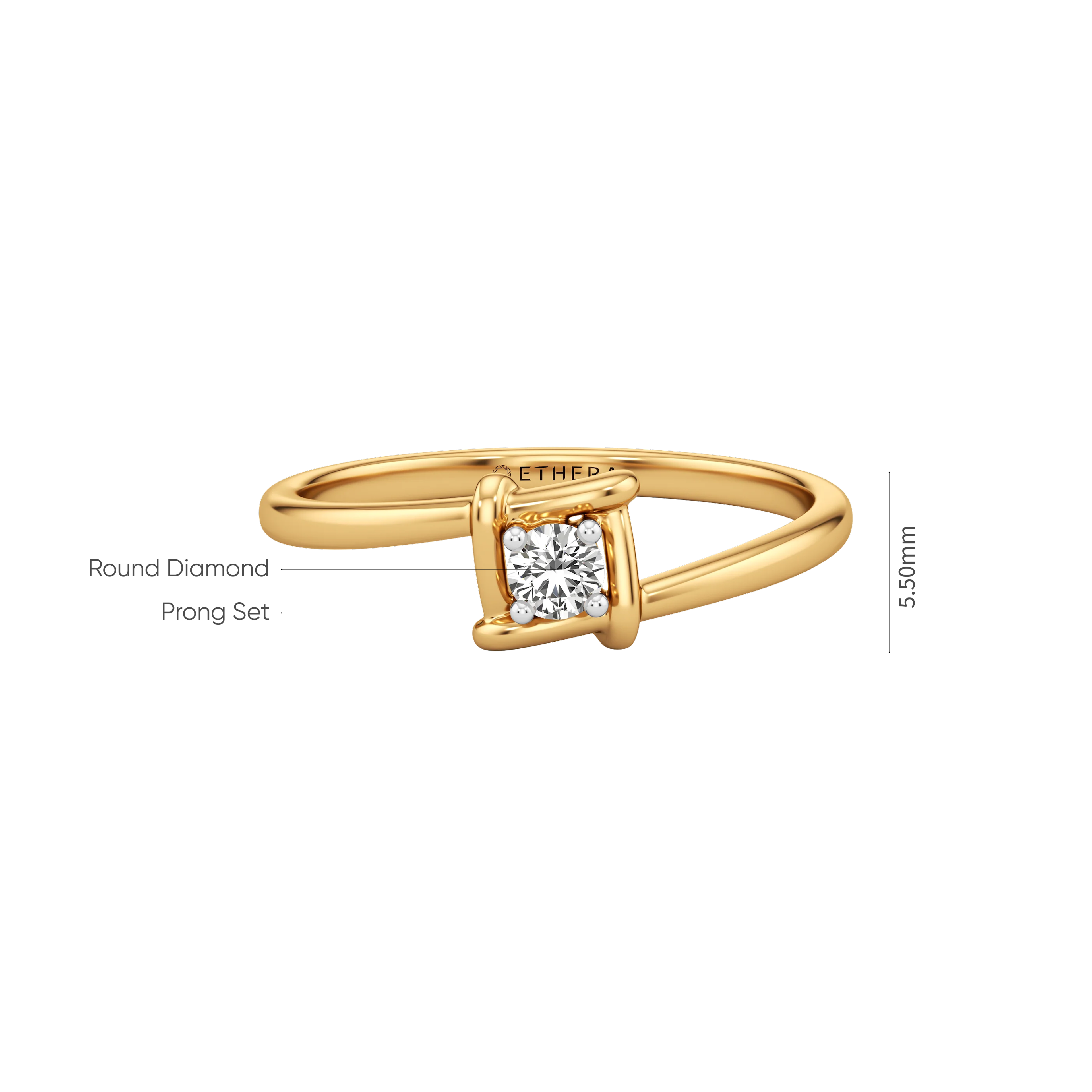 Axis Solitaire Ring 6