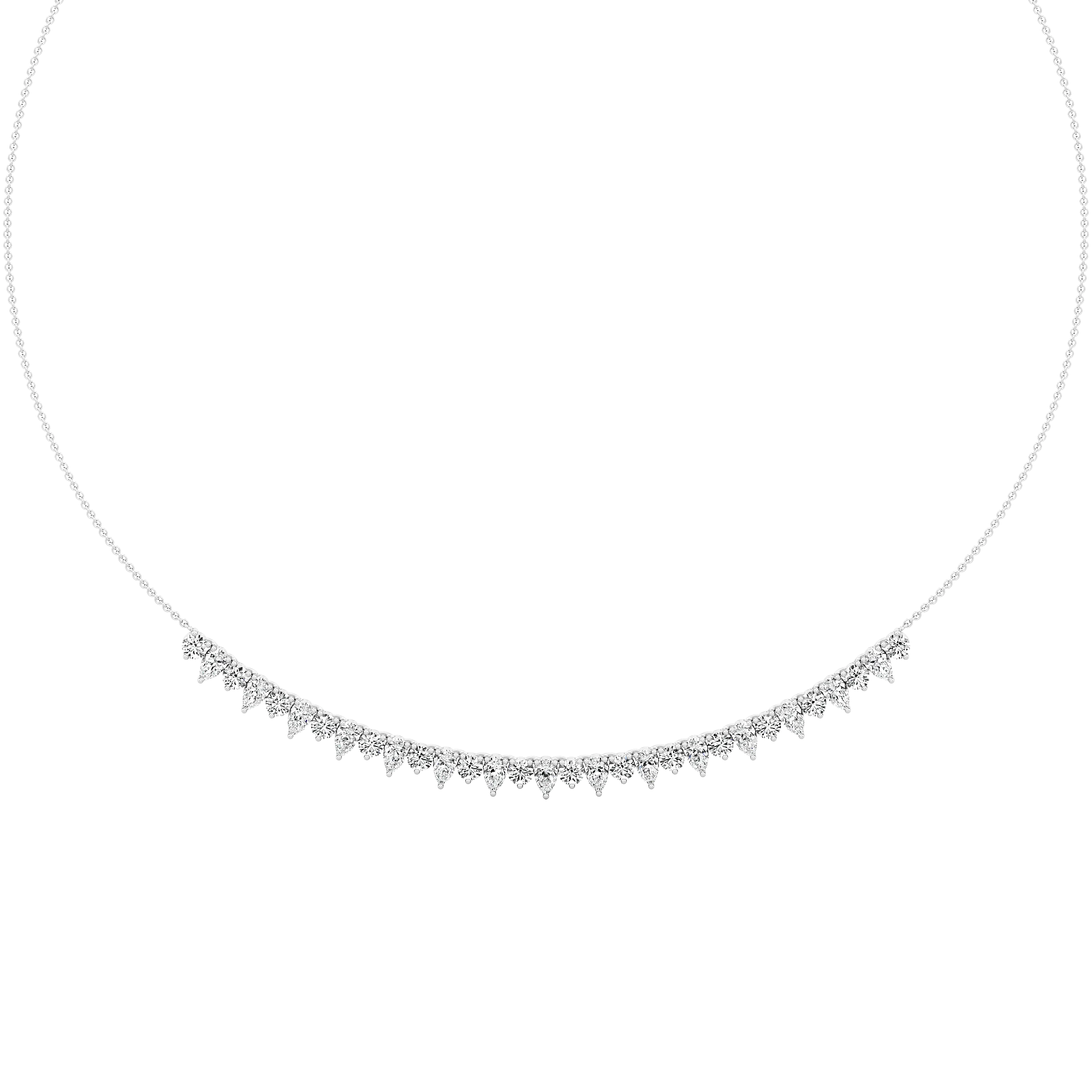 Cascade Line Diamond Necklace 4