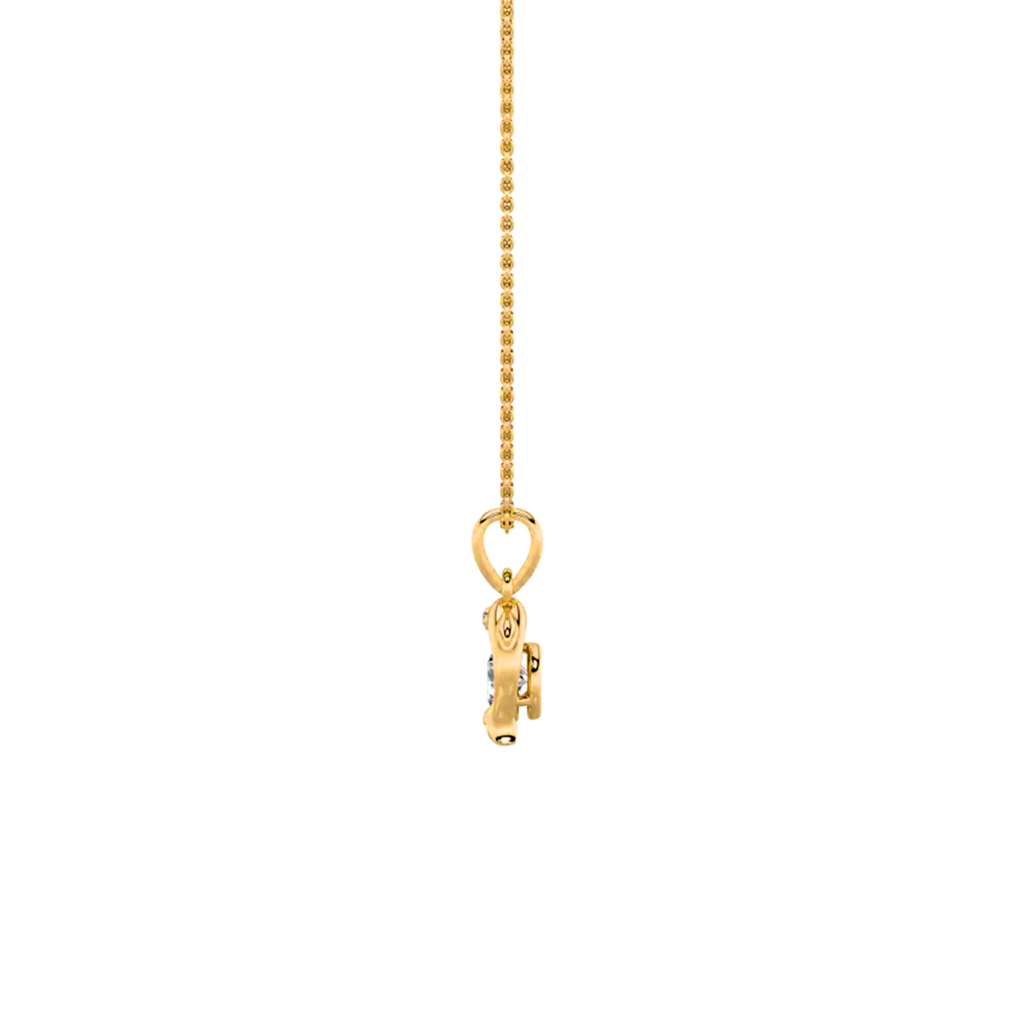 Dolphin Dreams Solitaire Pendant 5
