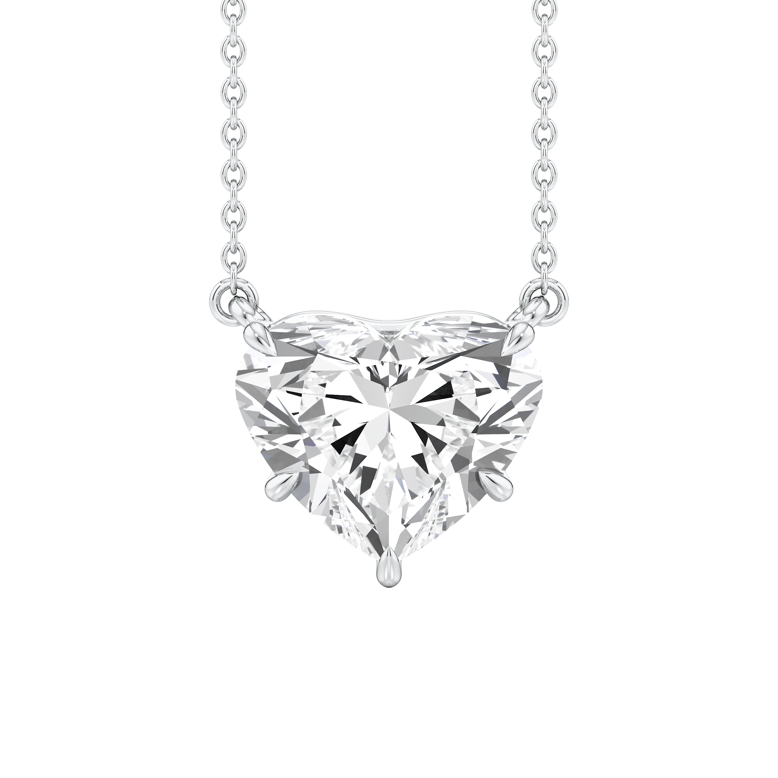 Amour Heart Solitaire Necklace 4