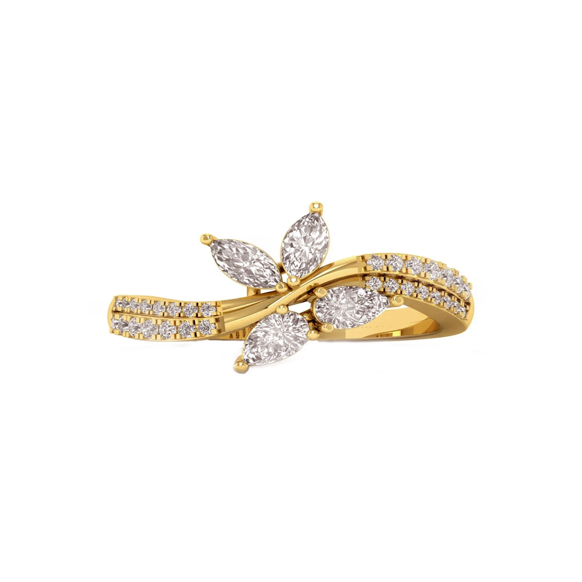 Whimsy Wings Floral Ring 3