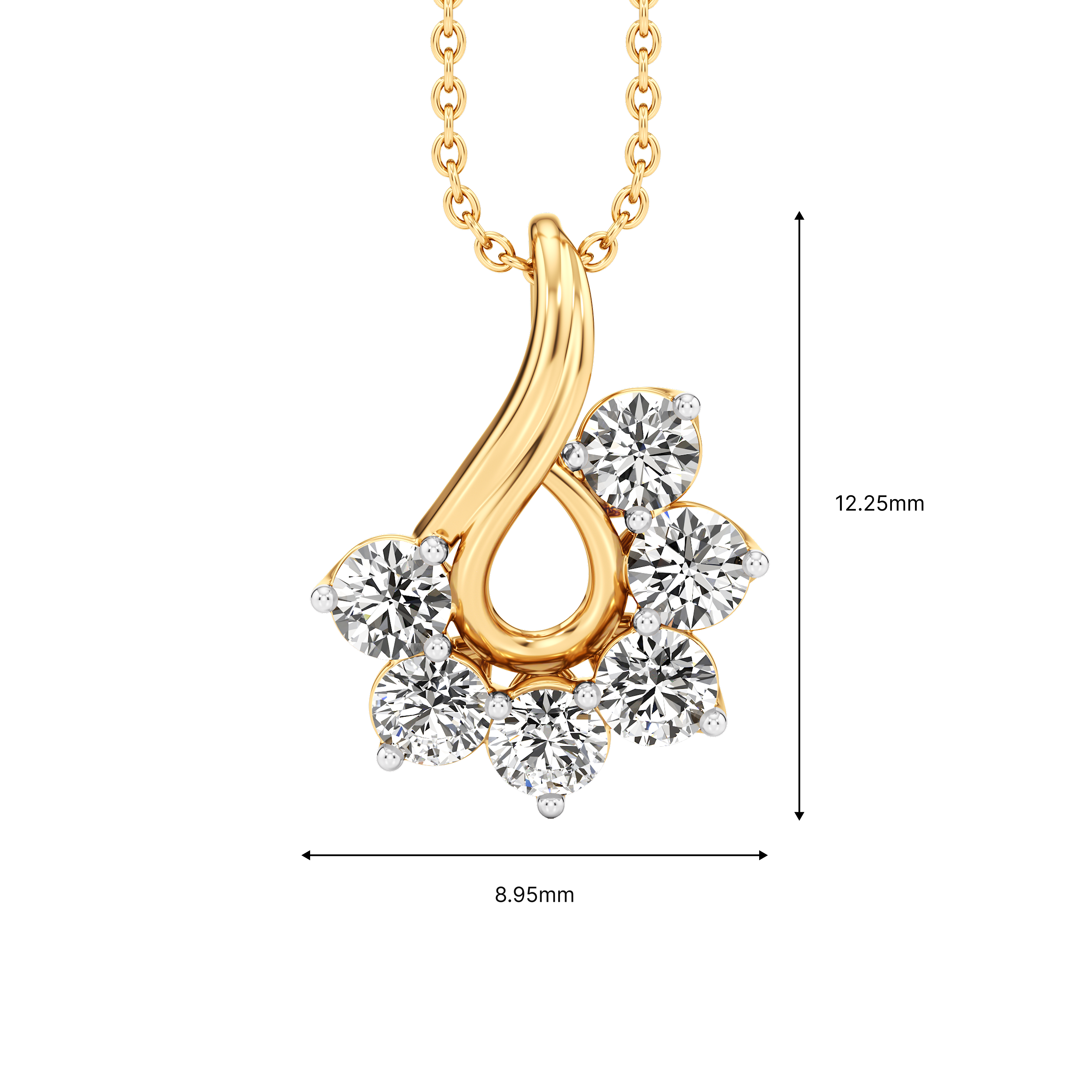 Loop Petal Pendant 5