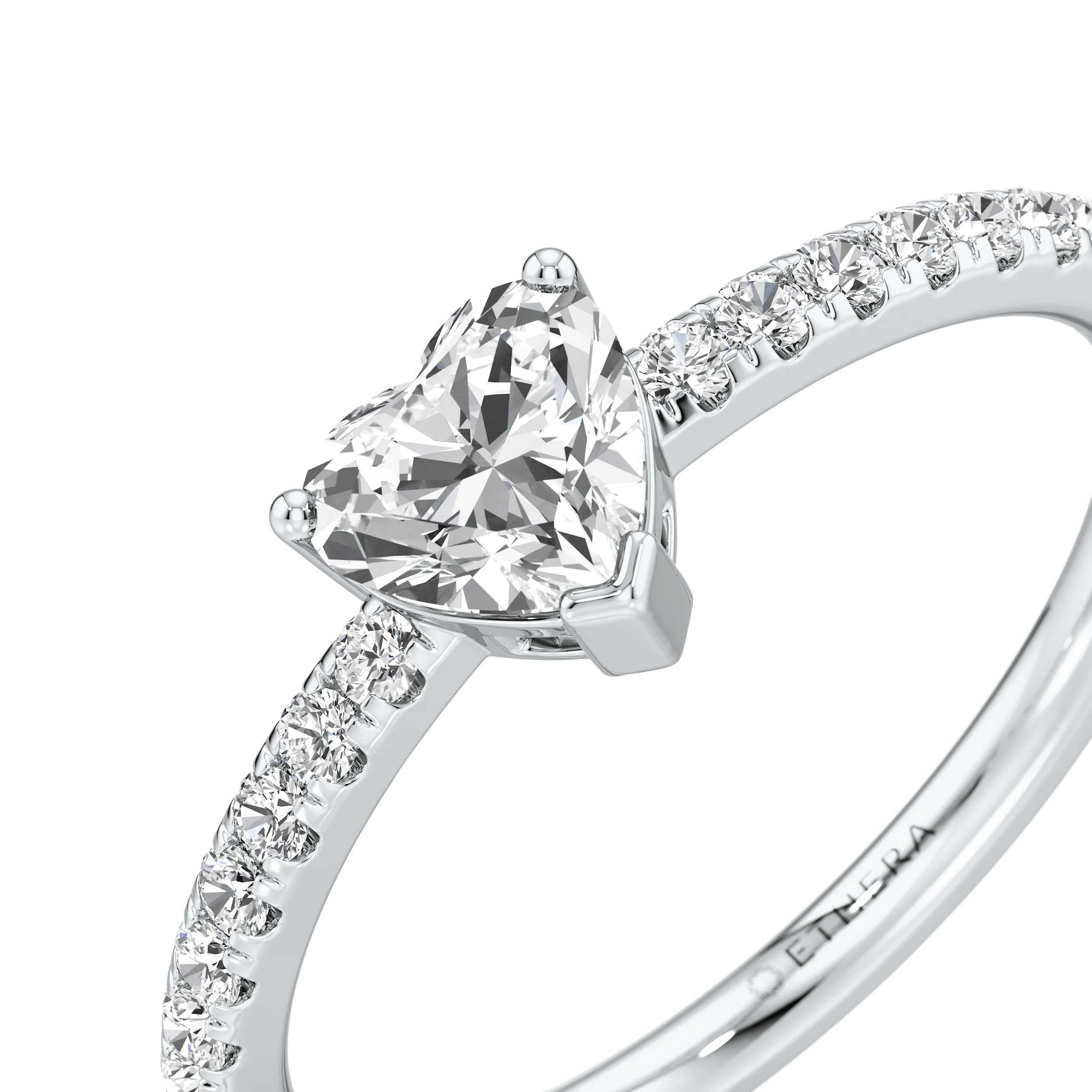 Heart Of Love Solitaire Ring 7