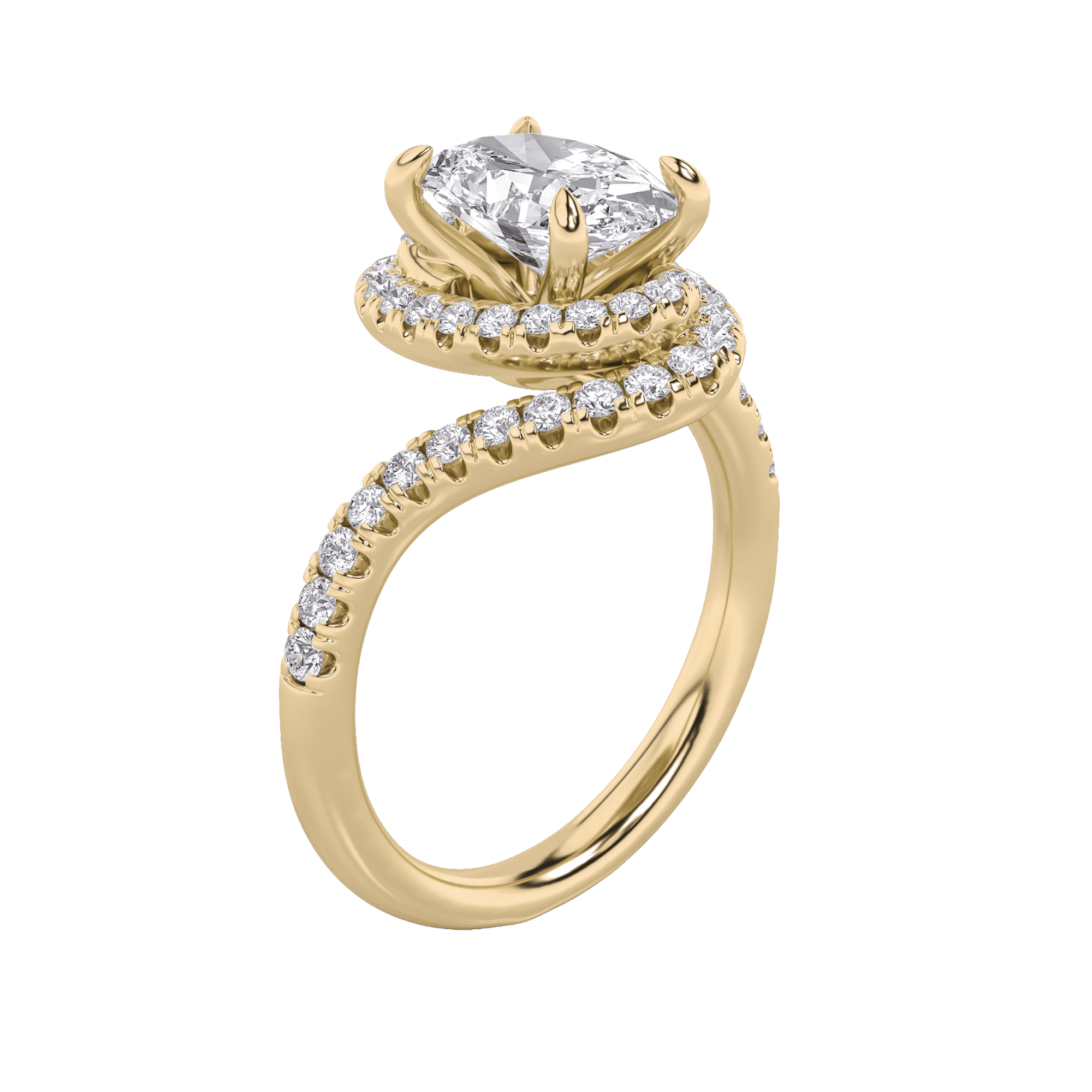 Enchanted Swirl Oval Ring 0