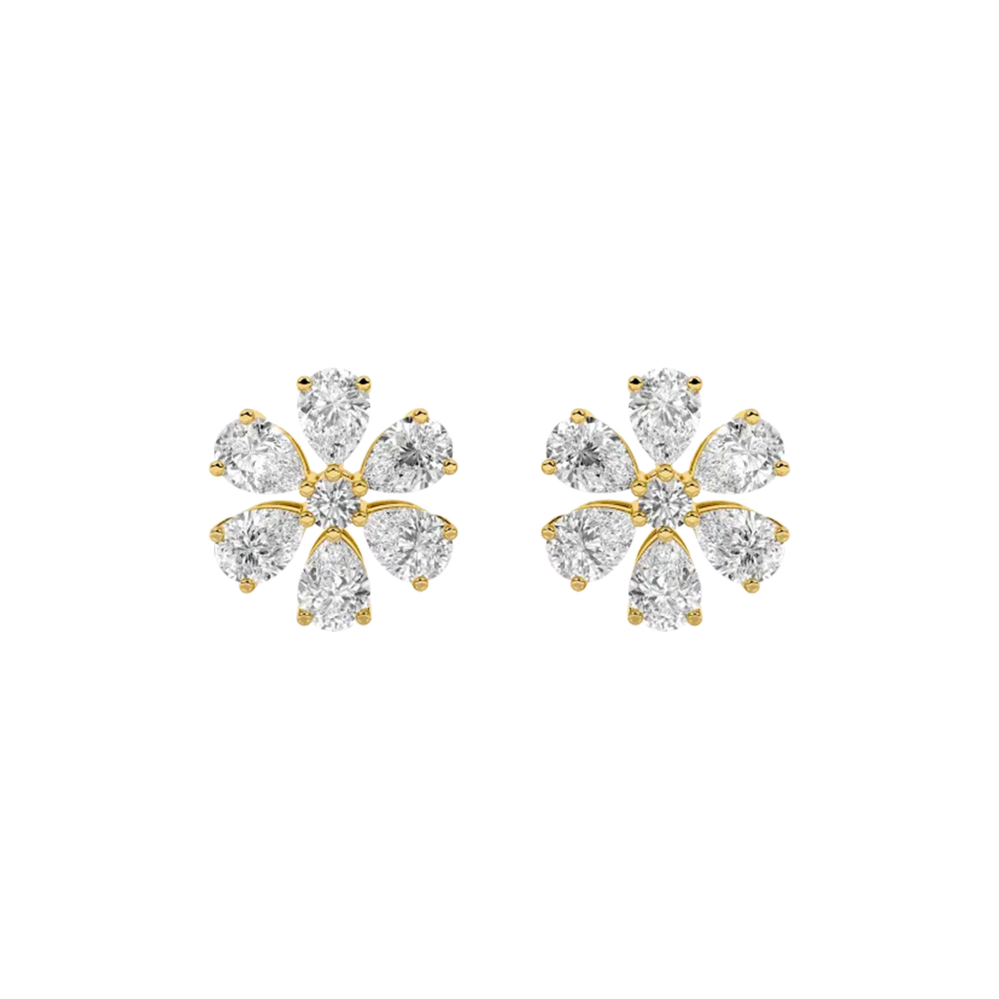 Blossoming Floral Stud Earrings 0