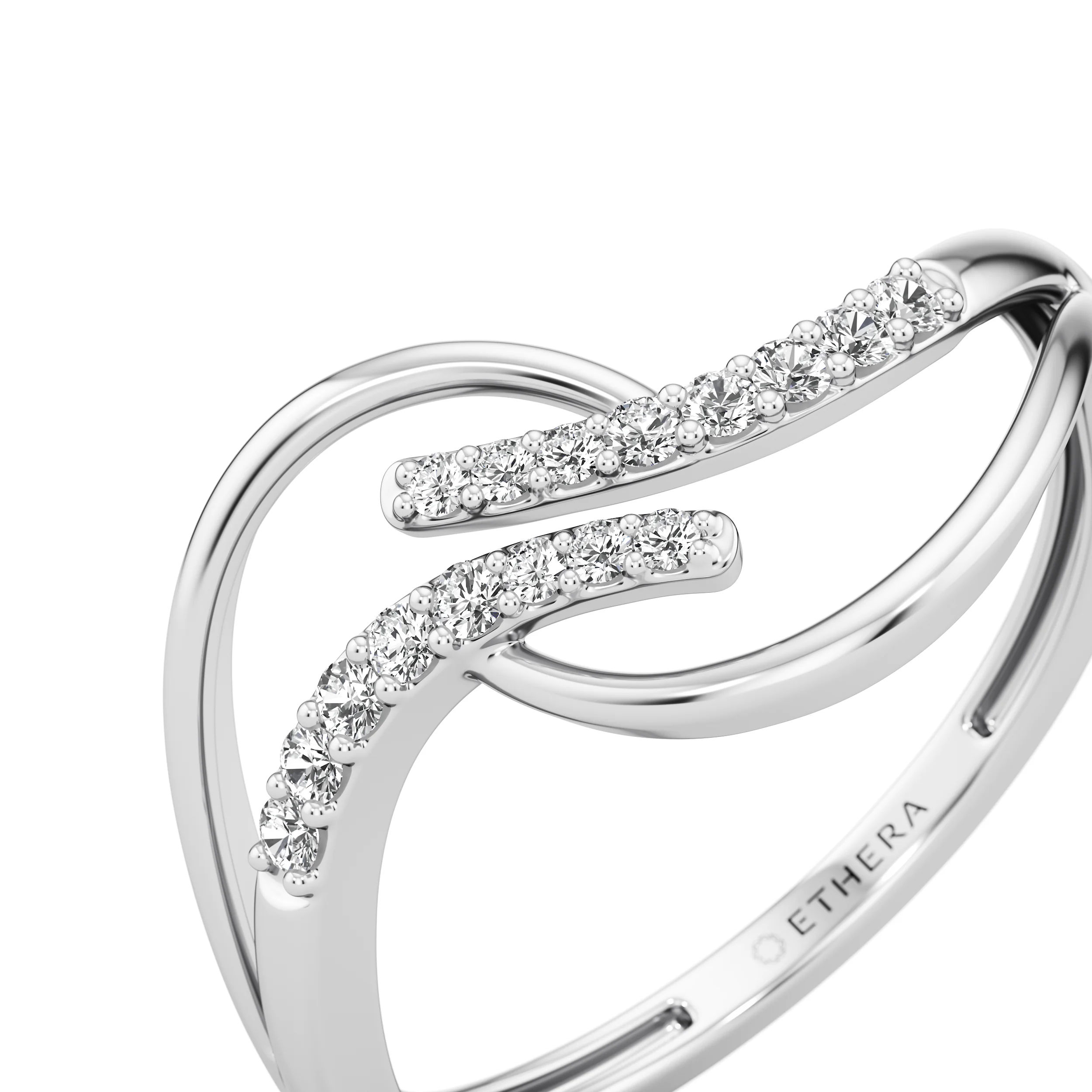 Infinity Flow Diamond Ring 8