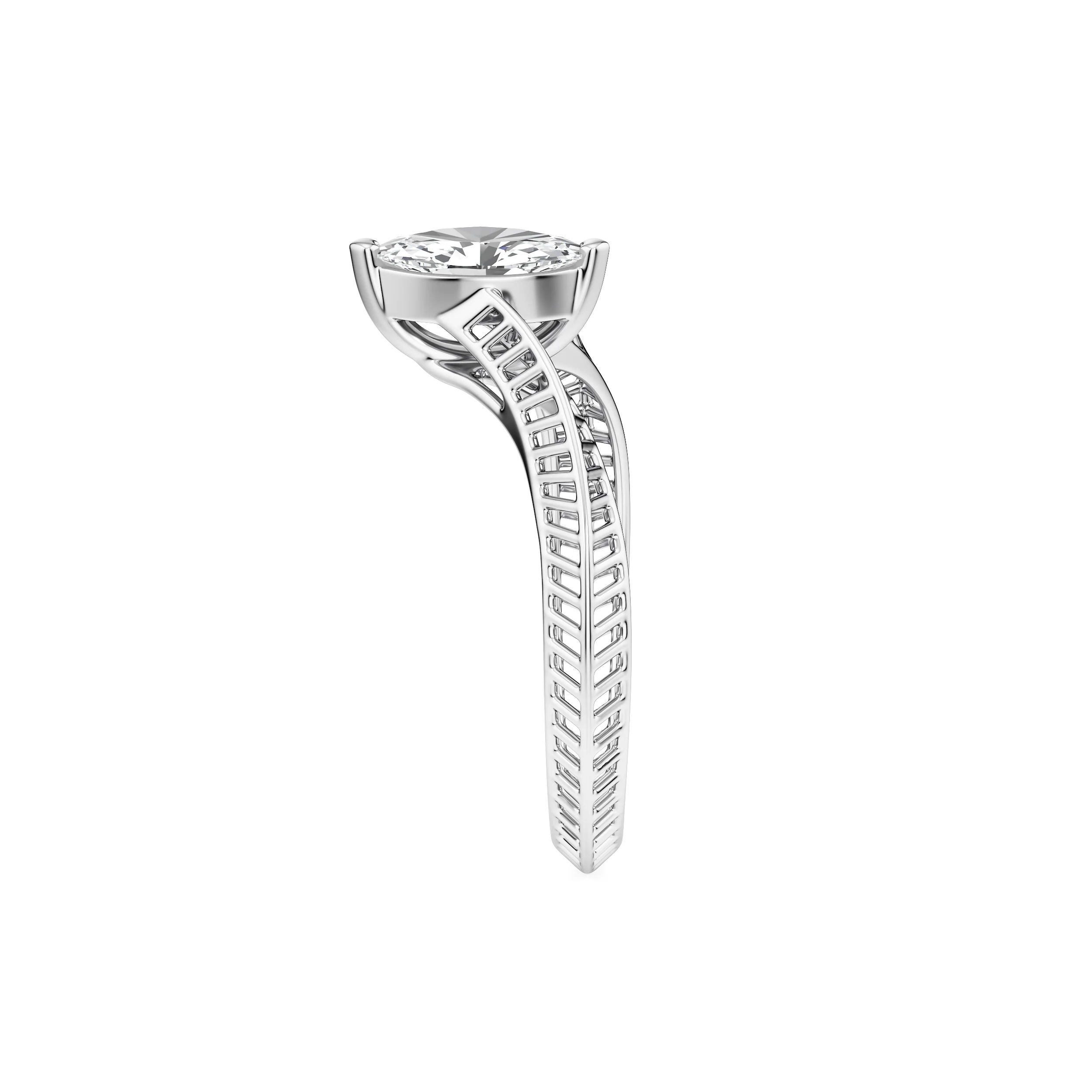 Marquise Flow Diamond Ring 12
