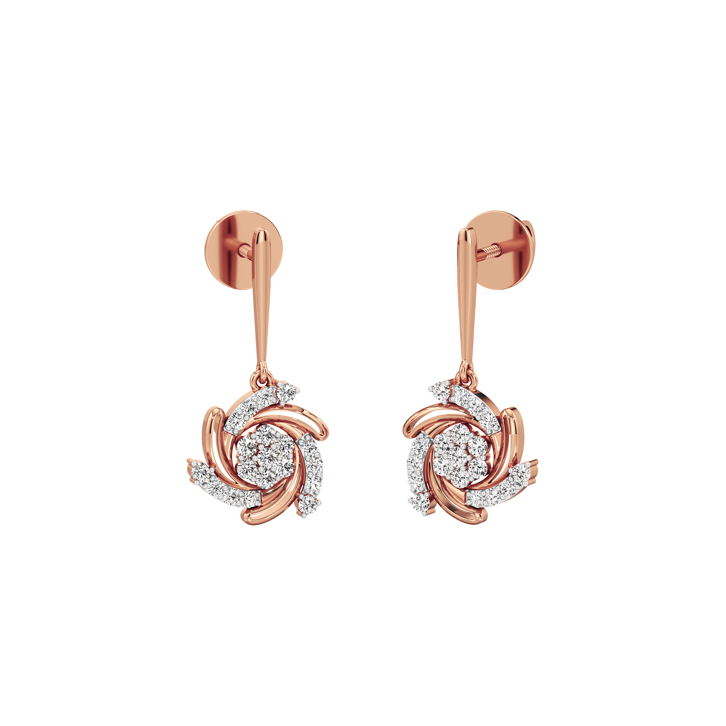 Swirl Aura Drop Earrings 6