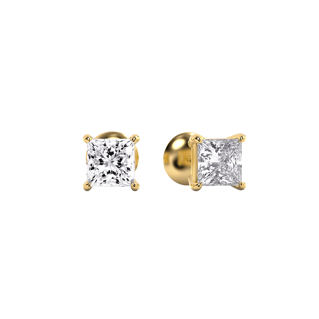 Pristine Princess Stud Earrings 3 Carat 3