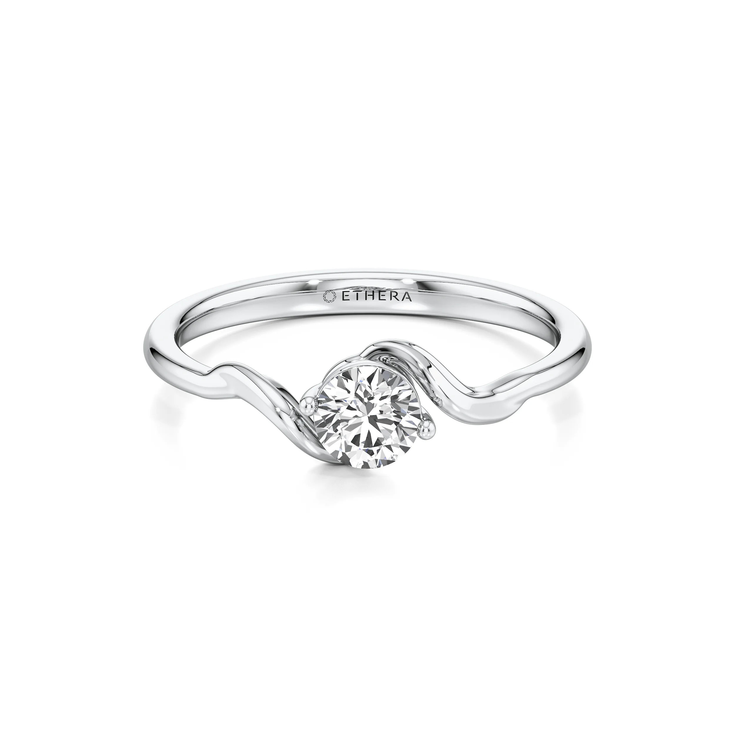 Sway Solitaire Ring 8